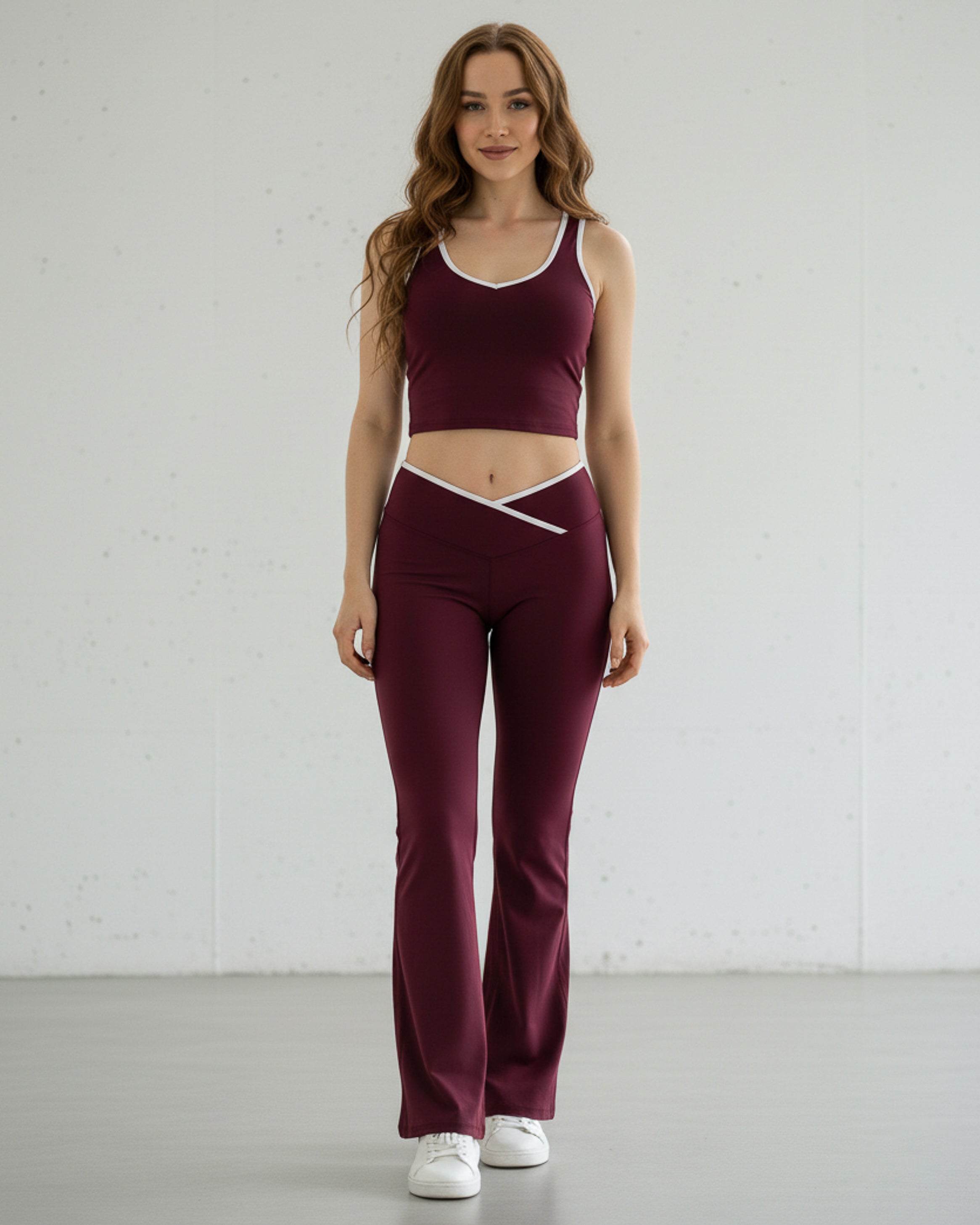 Conjunto Deportivo Mujer con Calza Flare Lúmina Sport - 3568