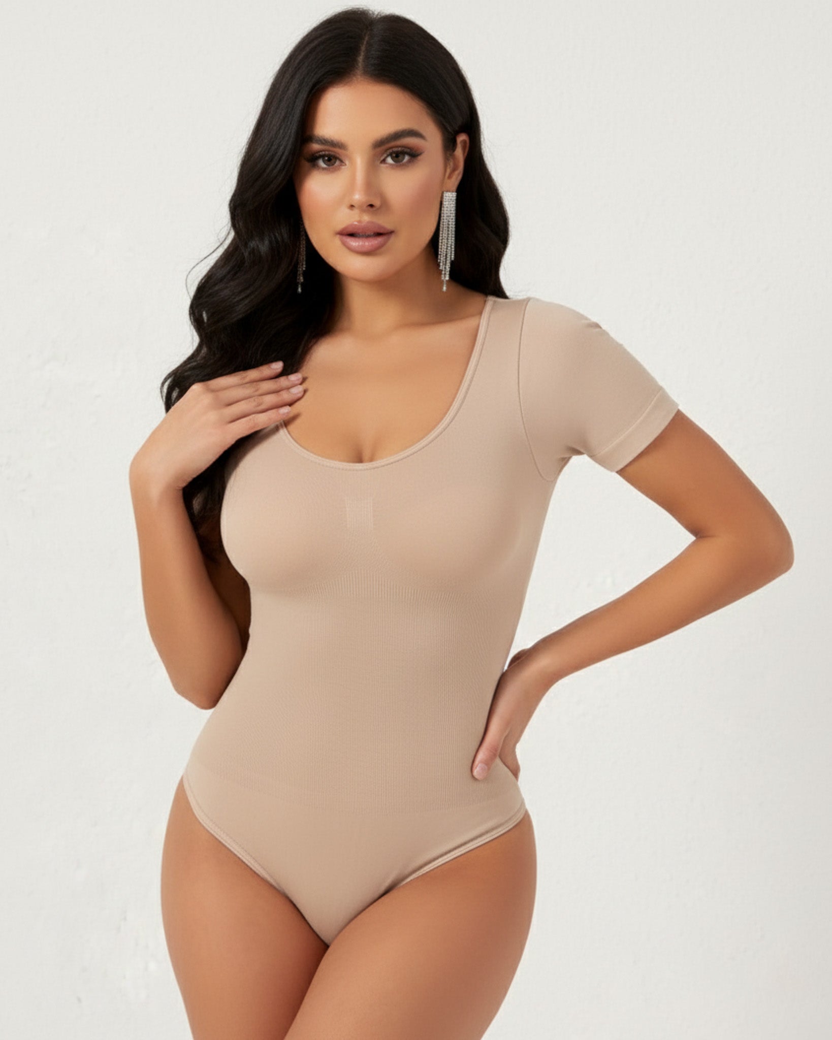 Body Moldeador para Mujer con Mangas Cortas- YY631