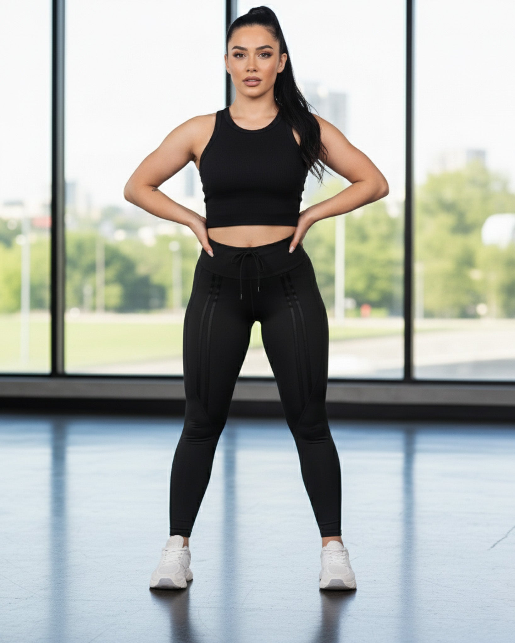 Calza Deportiva Premium con Con lazo delantero - A341