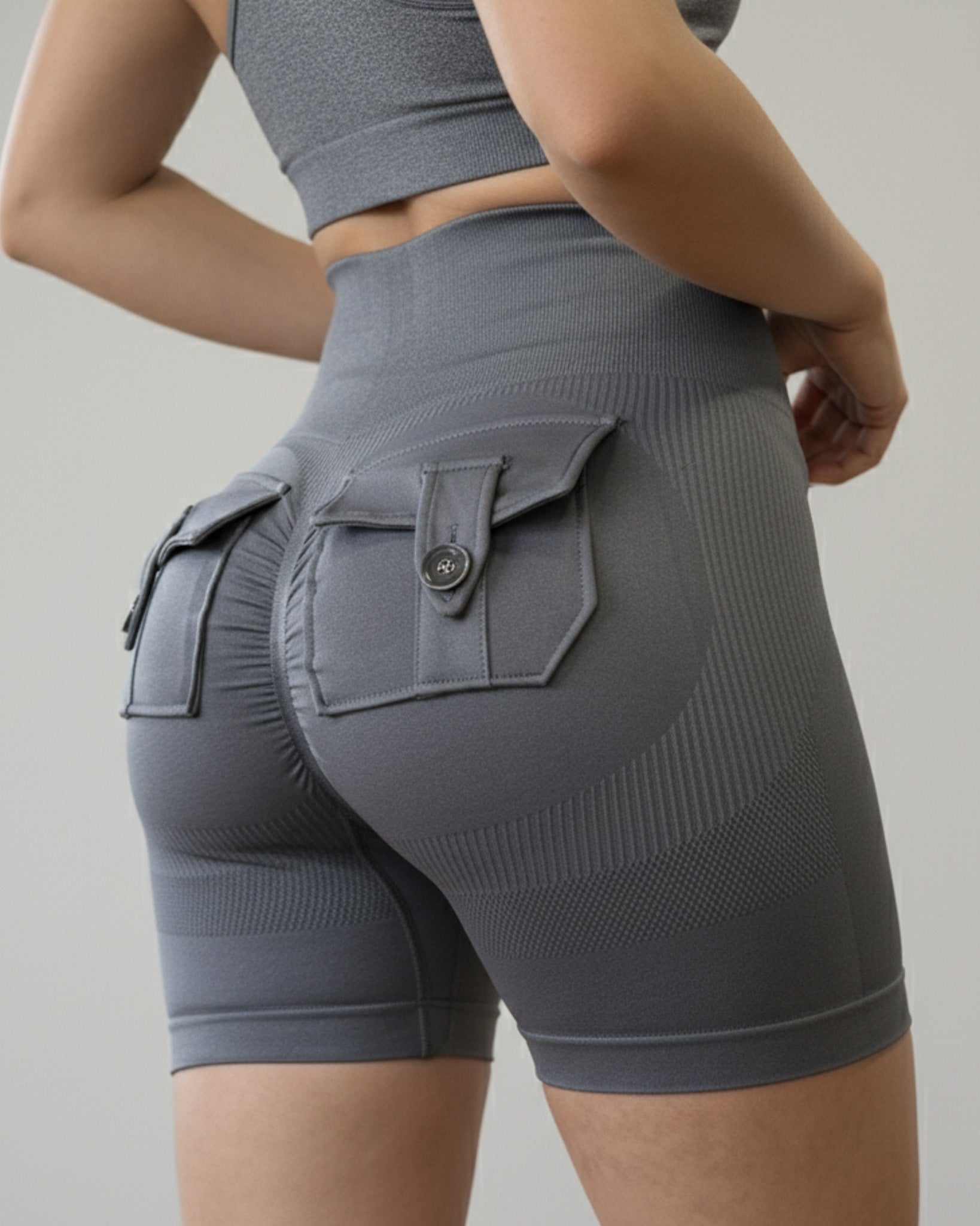 Short Deportivo Mujer con Bolsillo Trasero y Push Up - YJ242