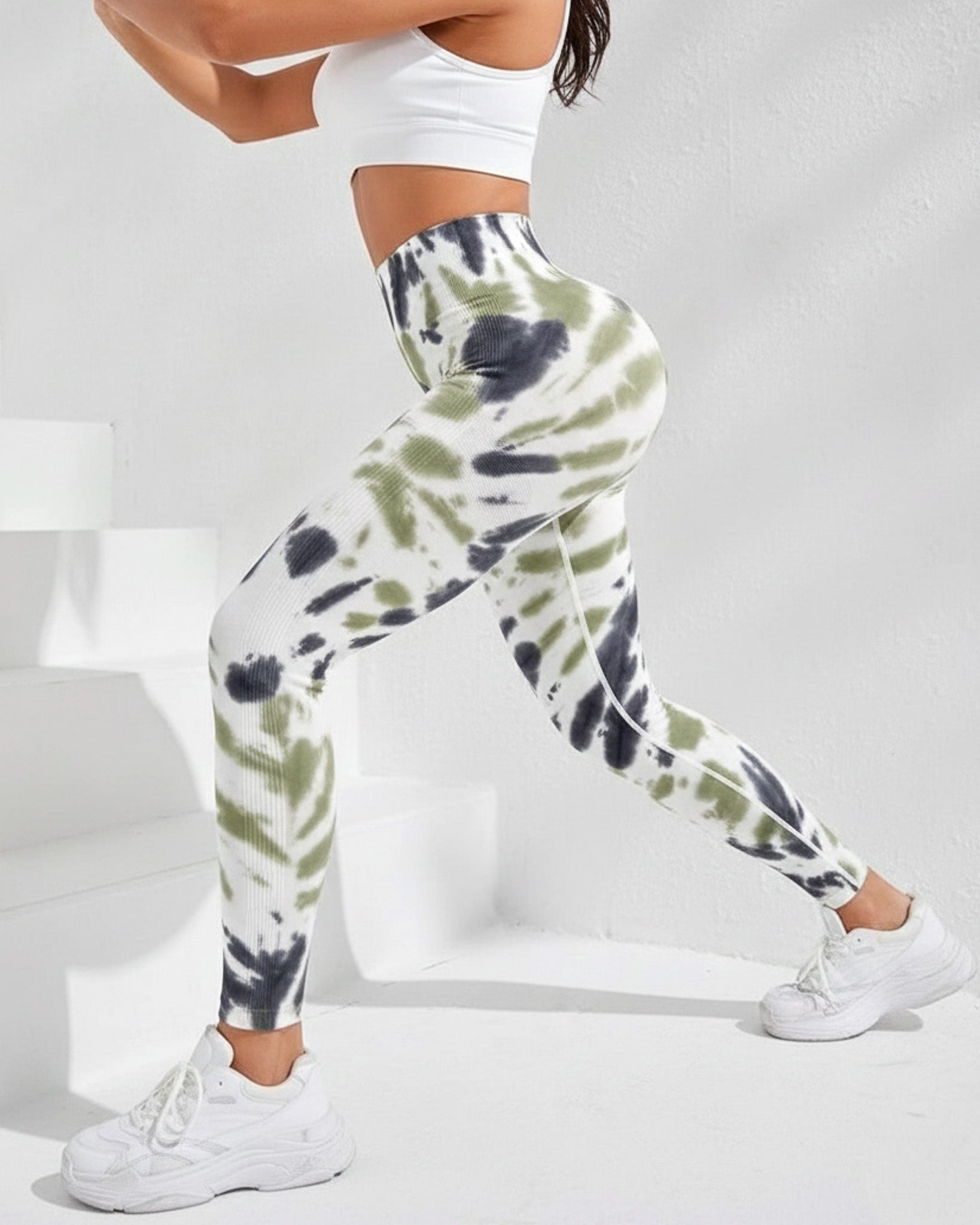 Leggings Calzas Deportivas Manchada Push Up An007