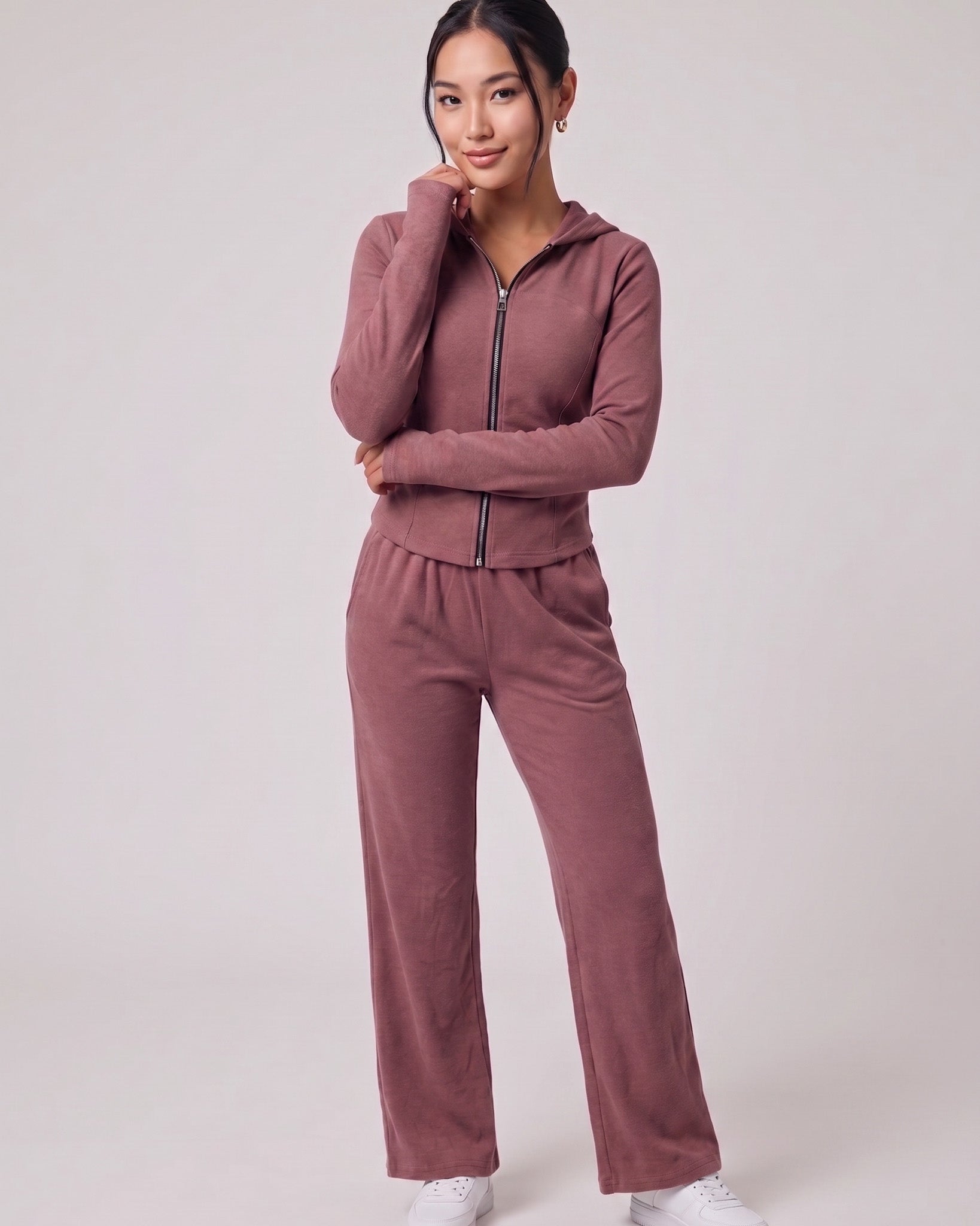 Set 2 Piezas Premium Invierno Palazzo y Gorro Mujer Viral - ZL043