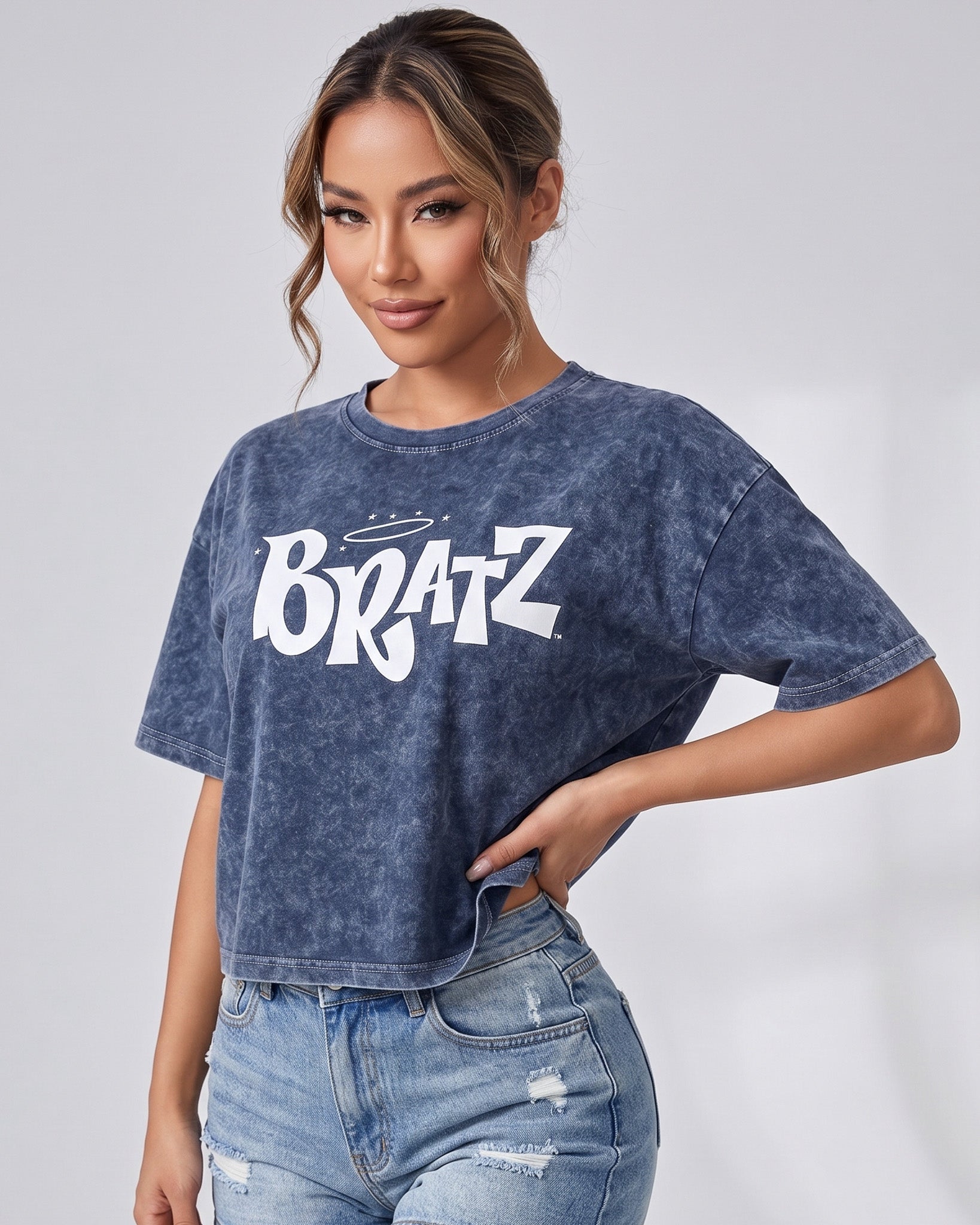 Polera Mujer Bratz - Look Retro Gym Prelavada Sport - A365