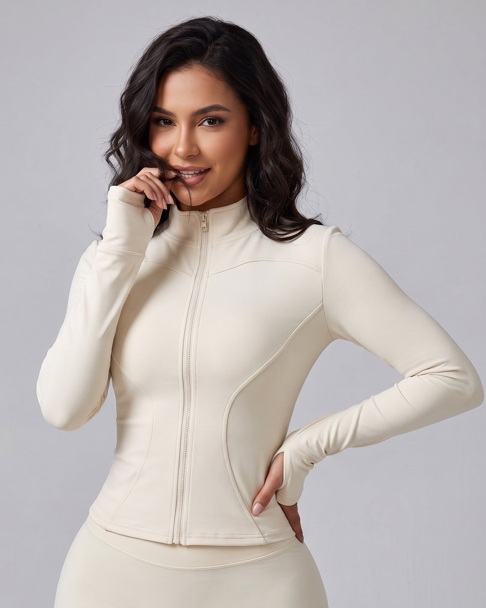 Chaqueta Polar Deportiva Térmica Modeladora Pasadedo Mujer - JYT046