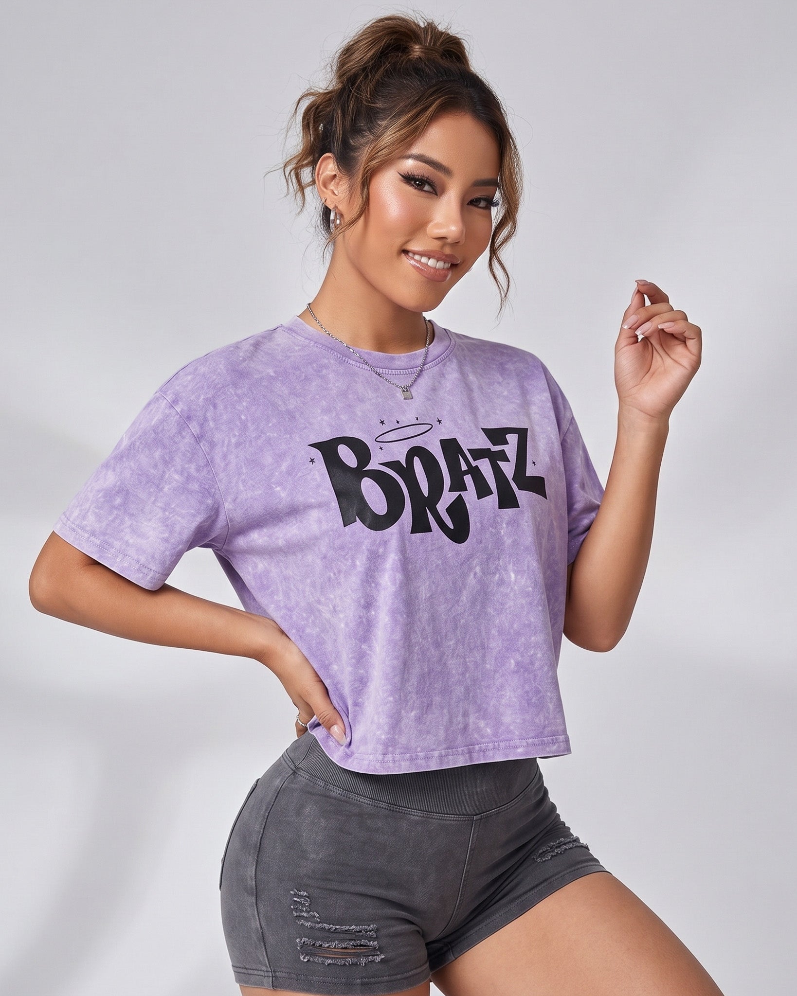 Polera Mujer Bratz - Look Retro Gym Prelavada Sport - A365