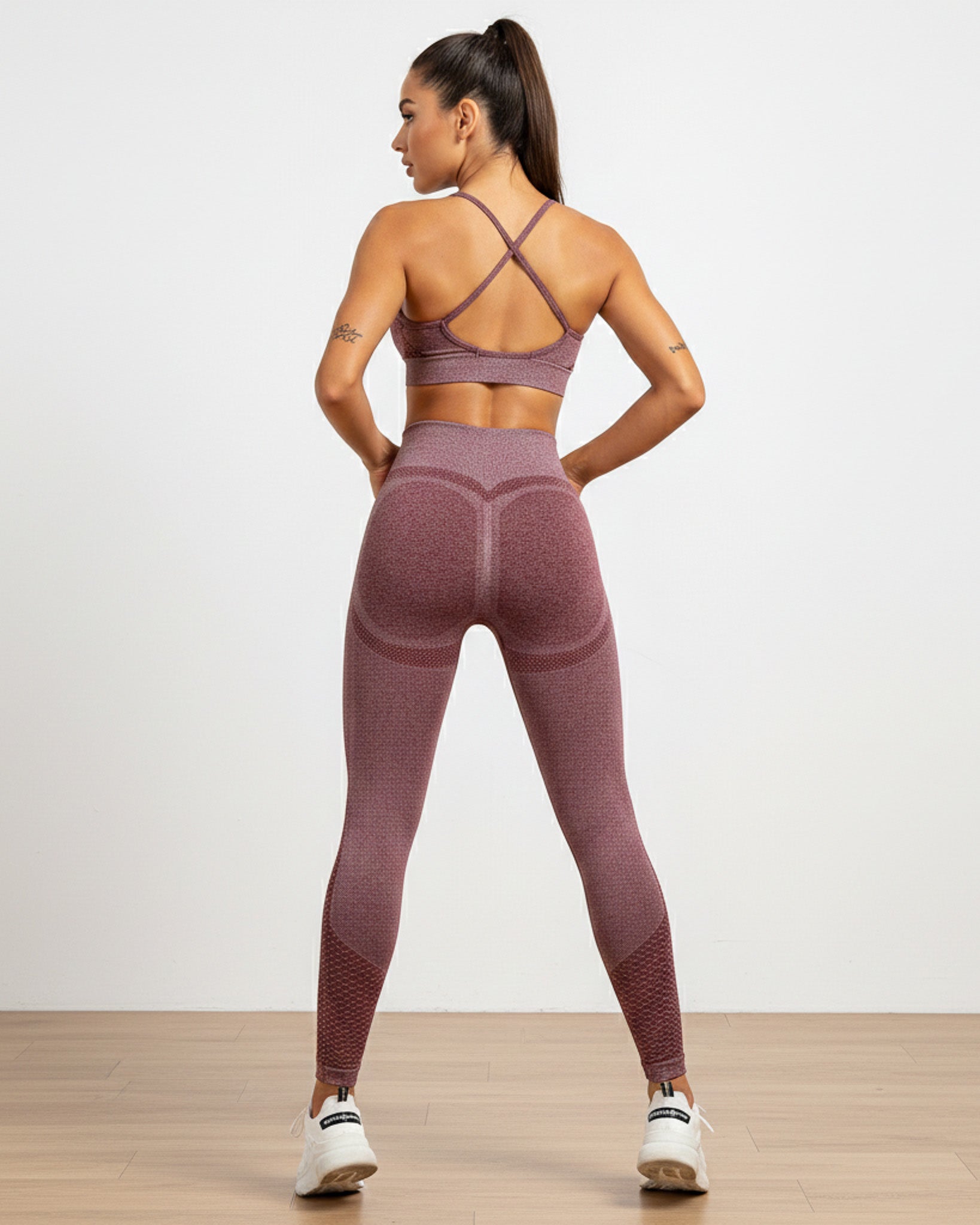 Conjunto Deportivo For Dama Peto y Calza con Push Up - Y820