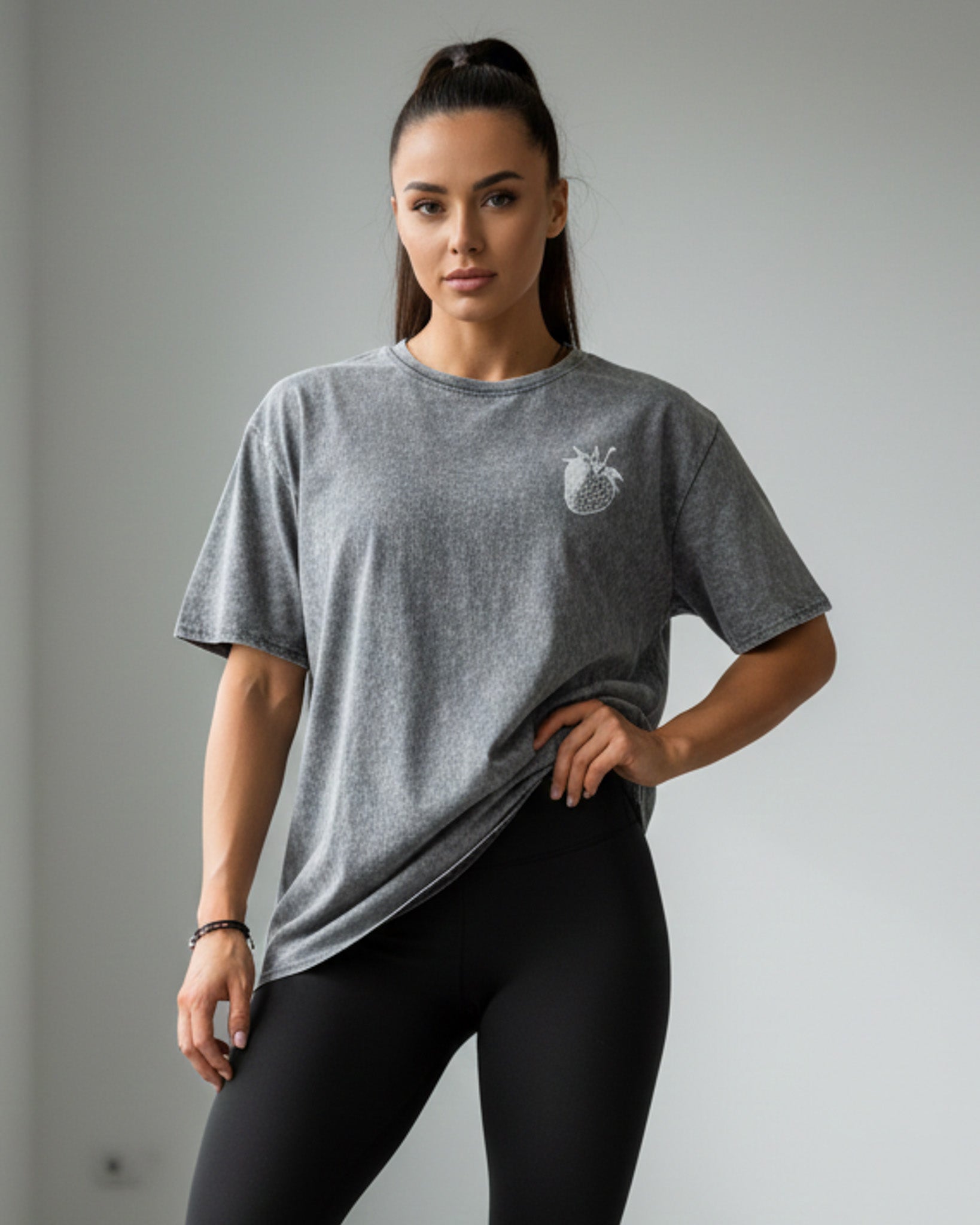 Polera Oversize para Dama Pre Lavado Manga Corta - ZM2527