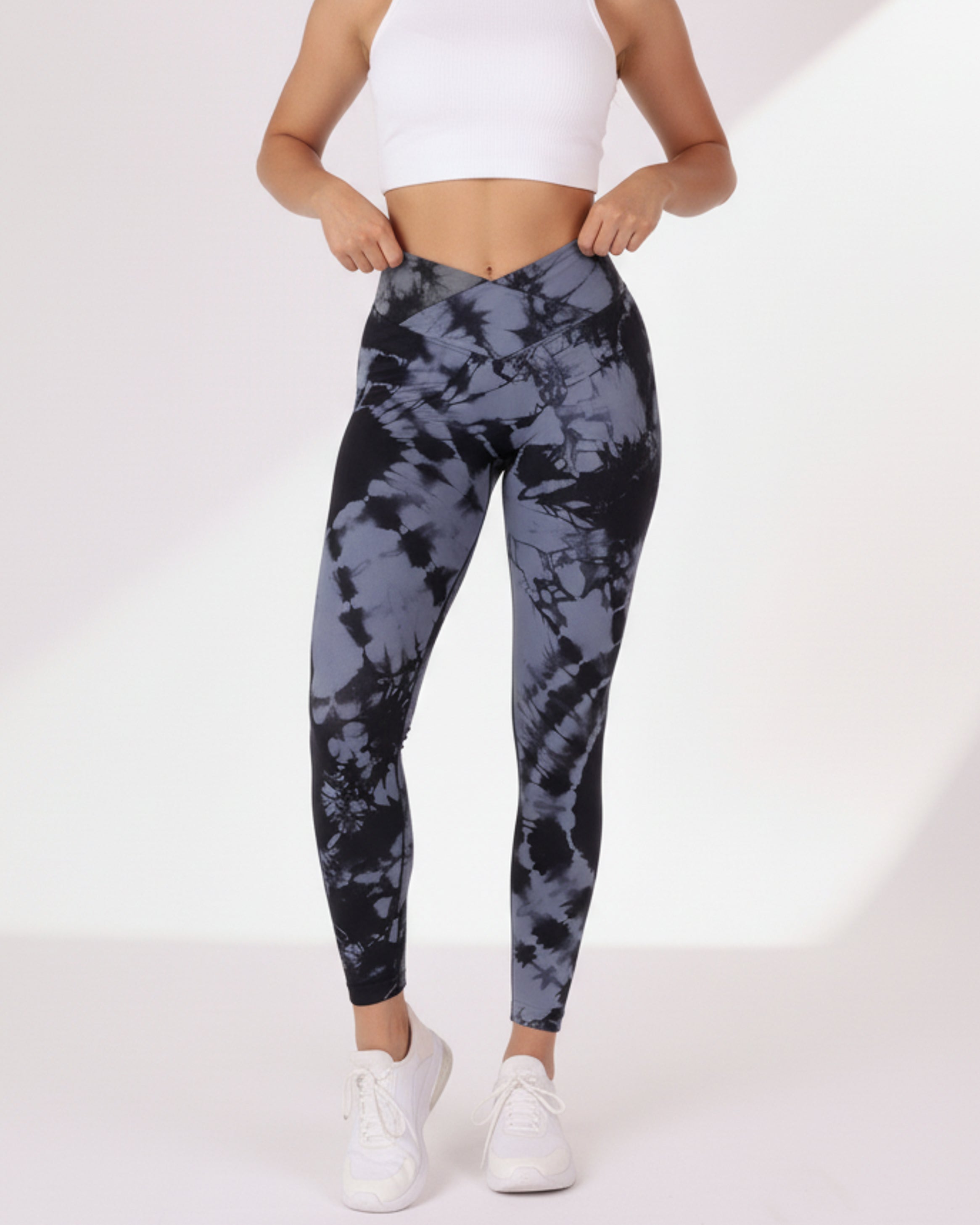 Calza Mandala Doble Levanta Cola - Pretina Cruzada Bx106
