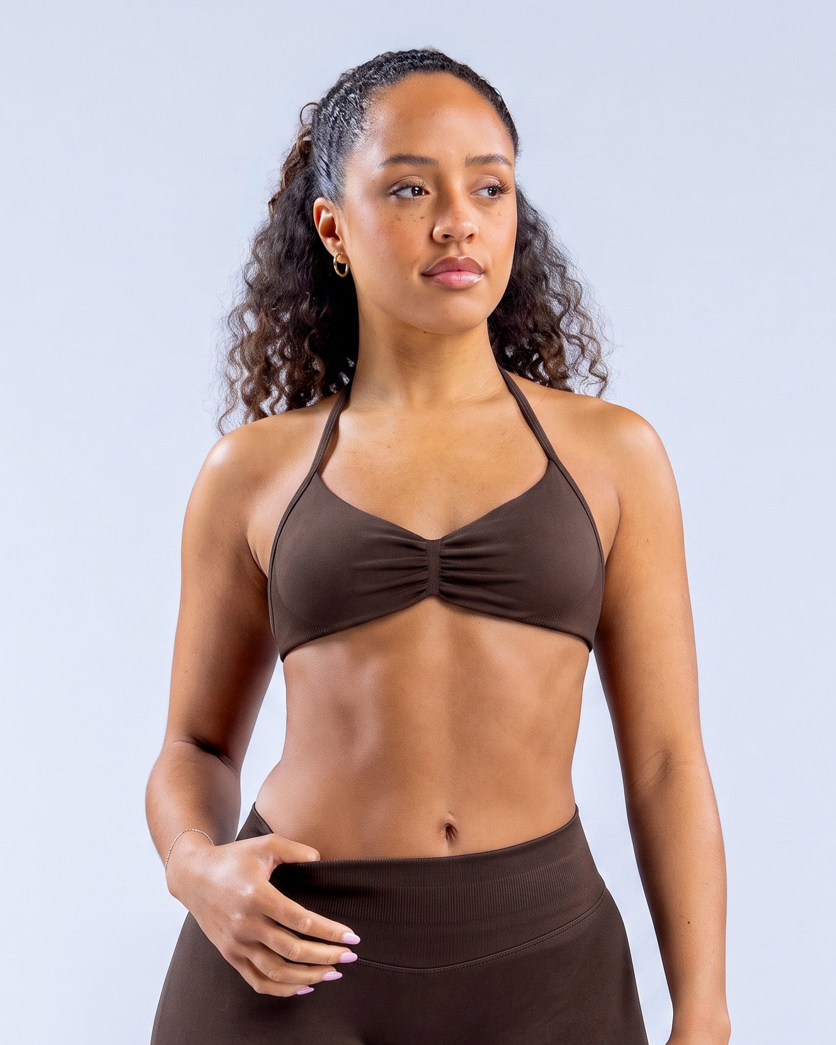 Top Sujetador Deportivo Halter Mujer con Espalda Descubierta - YJ332