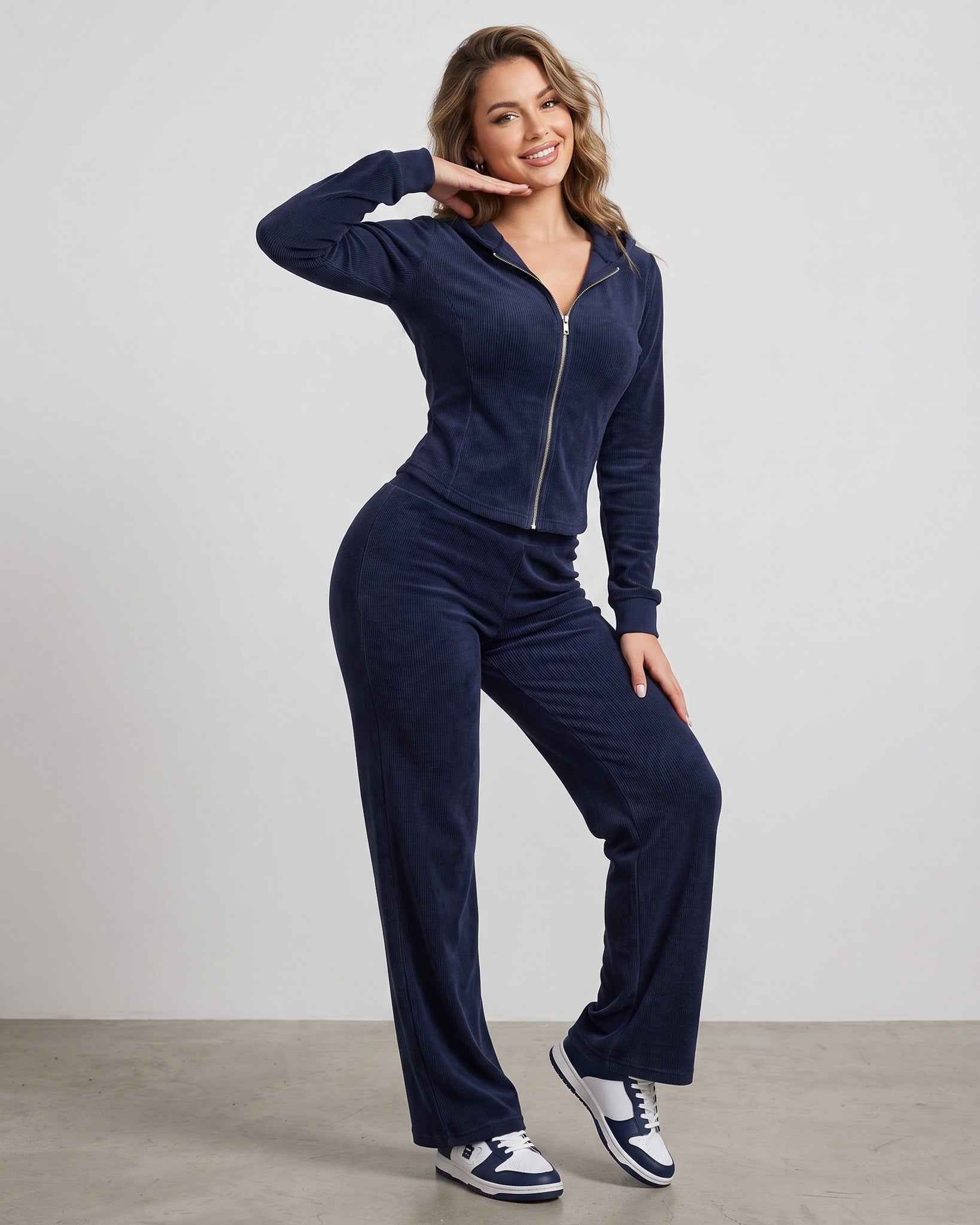 Conjunto Invierno Algodón Palazzo Premium Mujer Viral - ZL042