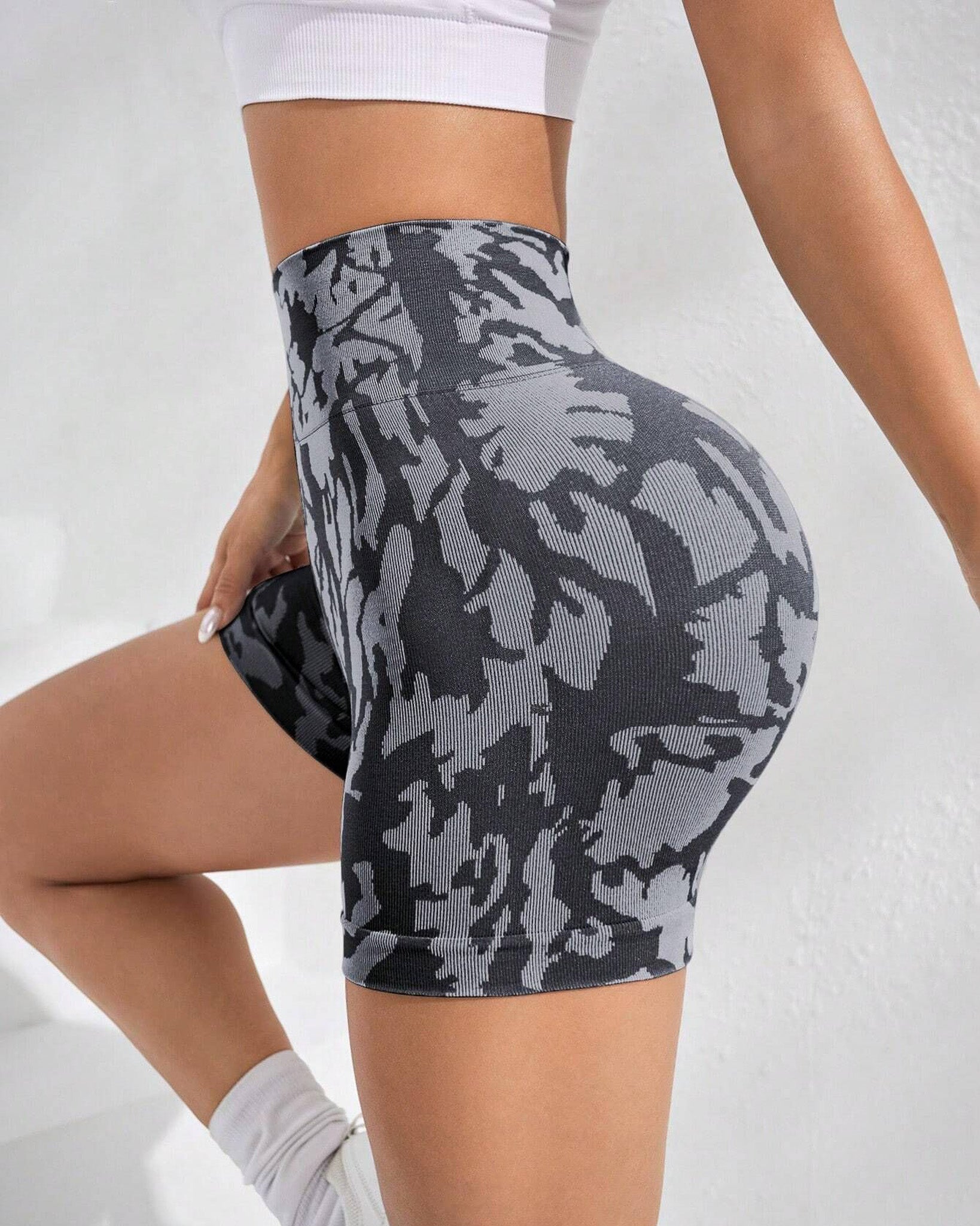 Short Deportivo Mujer Animal Print Moda Levanta Cola Push Up - YY362