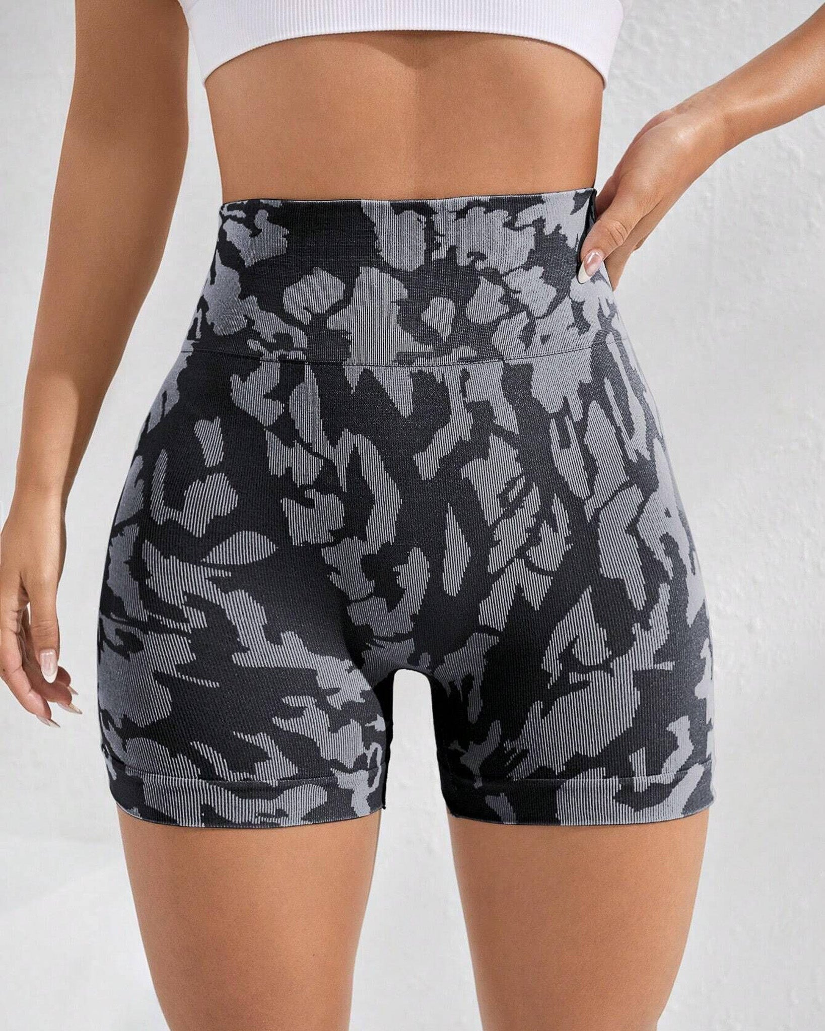 Short Deportivo Mujer Animal Print Moda Levanta Cola Push Up - YY362