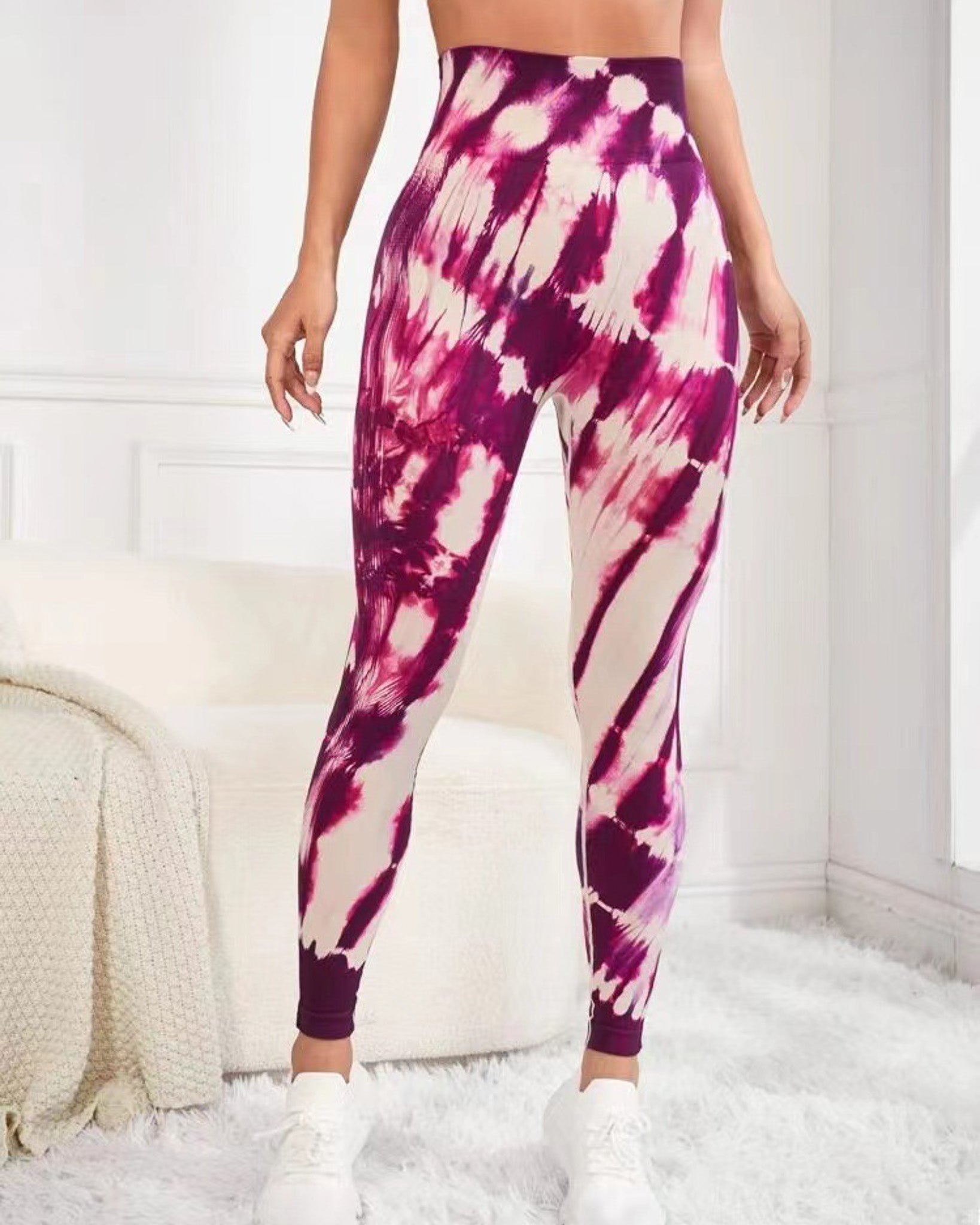 Leggins Calzas Deportivas Manchada Push Up