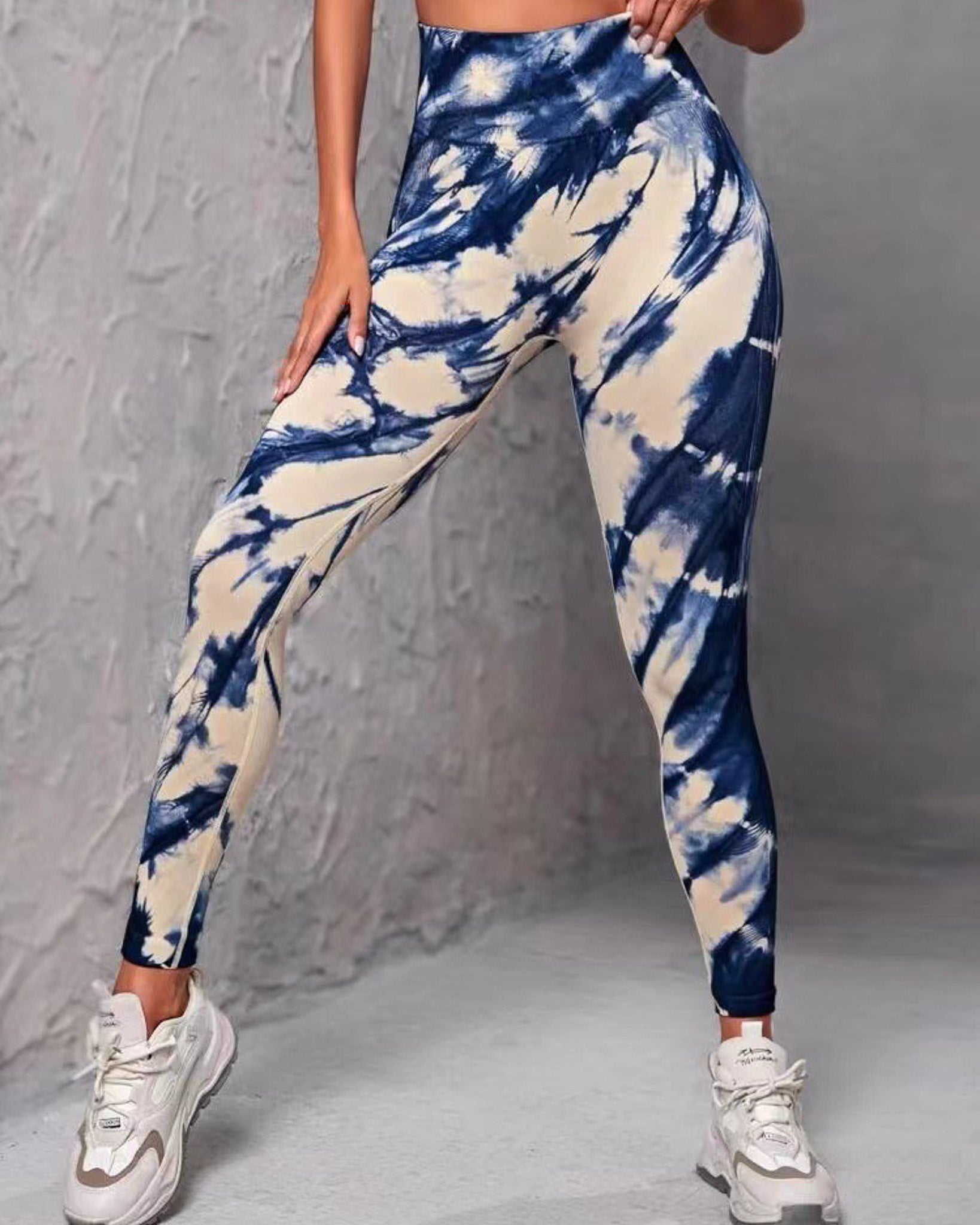 Leggins Calzas Deportivas Manchada Push Up