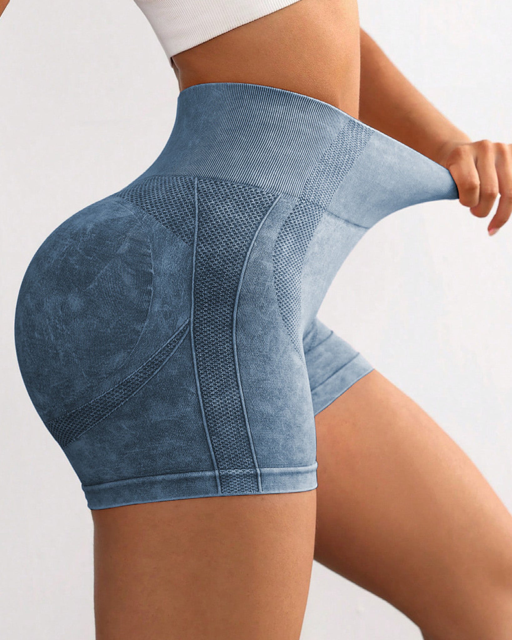 Short Mujer Calza Corta Pre Lavado Push Up Deportiva - Bx111