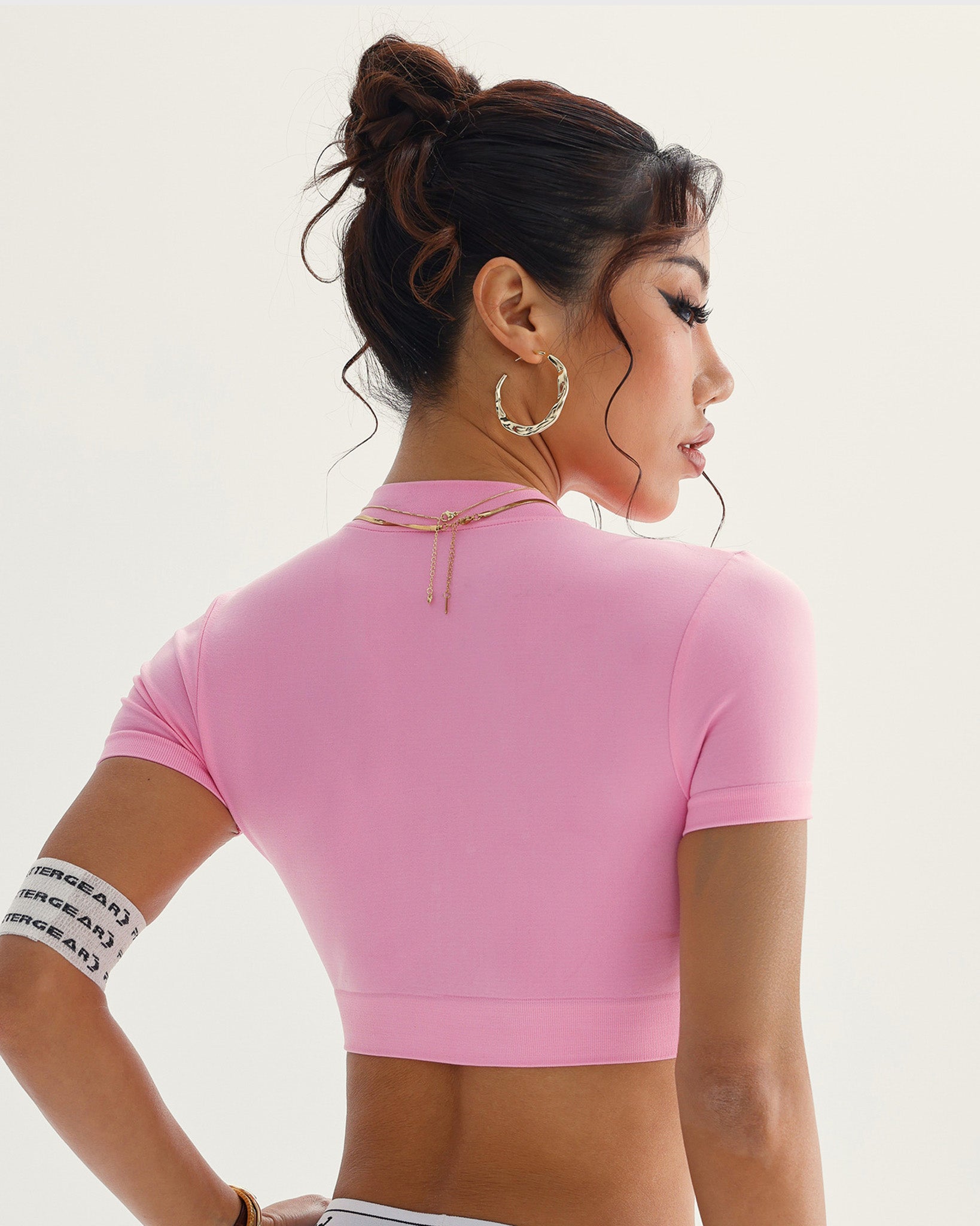 Top Deportivo Mujer Corto con Cierre Delantero sin Costuras - YJ262