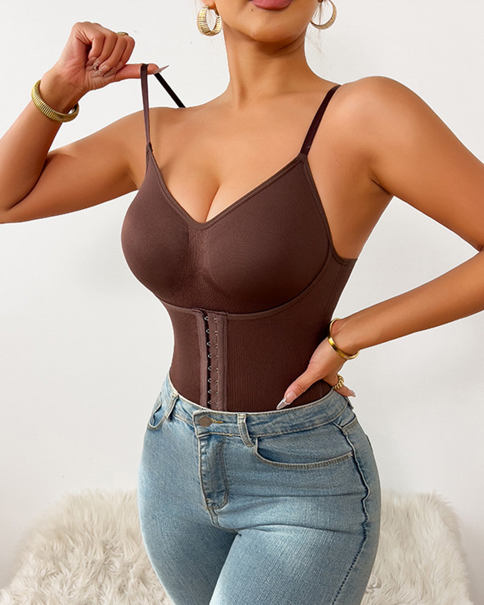 Body Mujer Con Tipo Faja Incluida Seductor - YY461