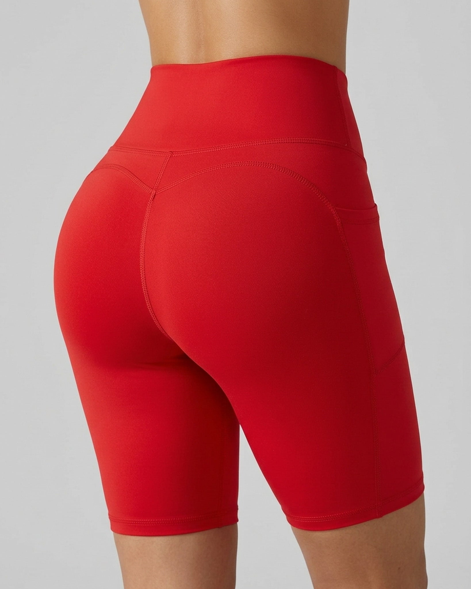 Biker Diosa Fitness - Bolsillos, Malla y Realce de Glúteos - A348