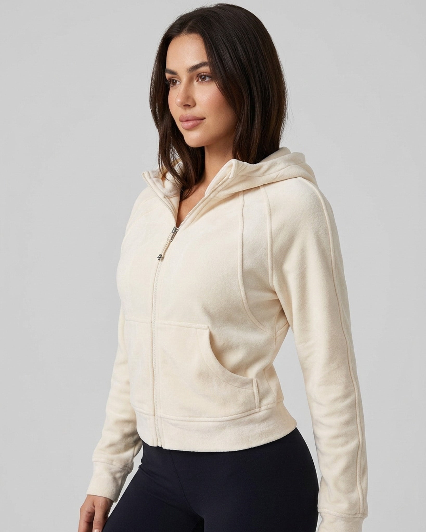 Chaqueta Oversize Con Cierre Gorro Tendencia Calidad Pro - LQ1002