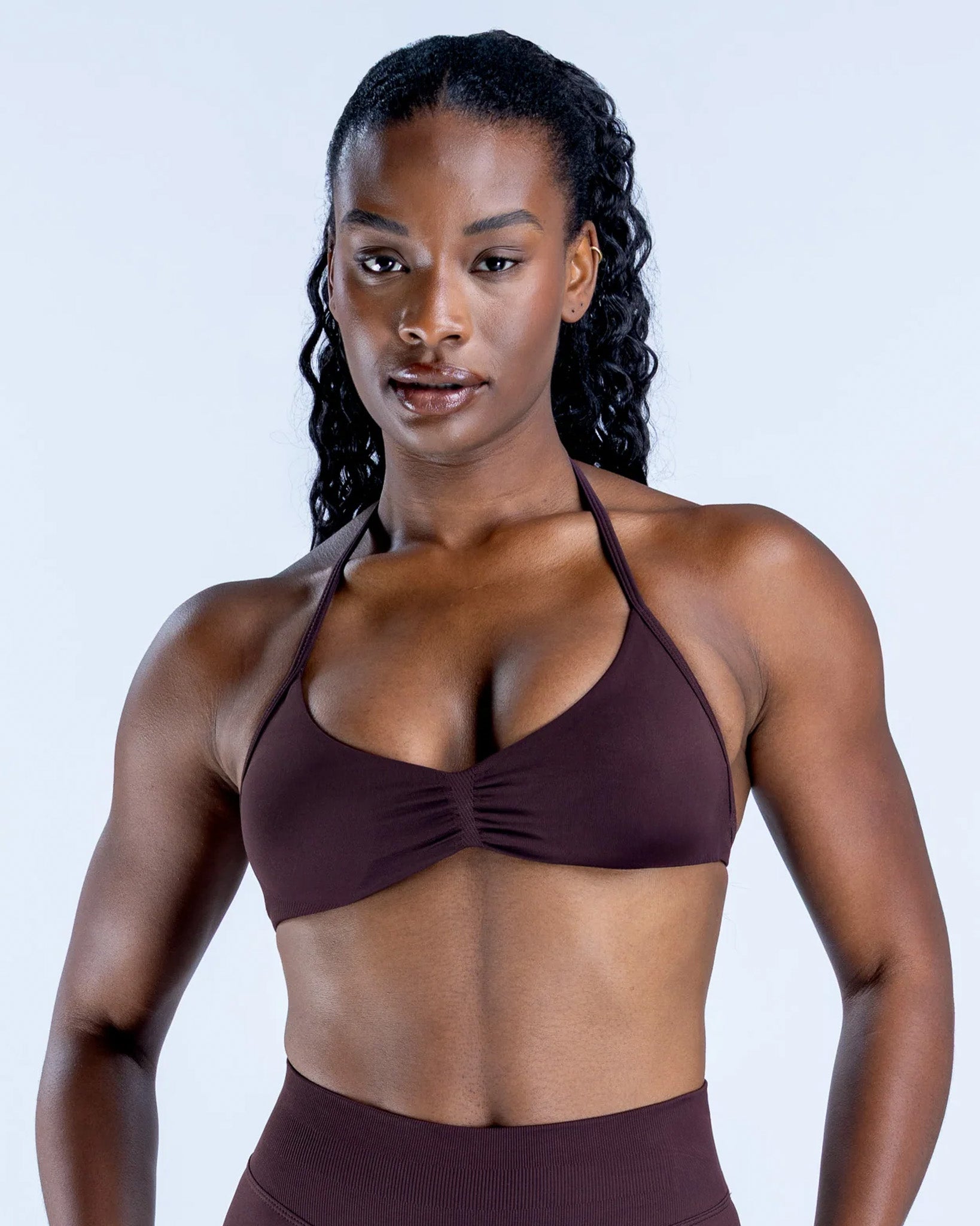 Top Sujetador Deportivo Halter Mujer con Espalda Descubierta - YJ332
