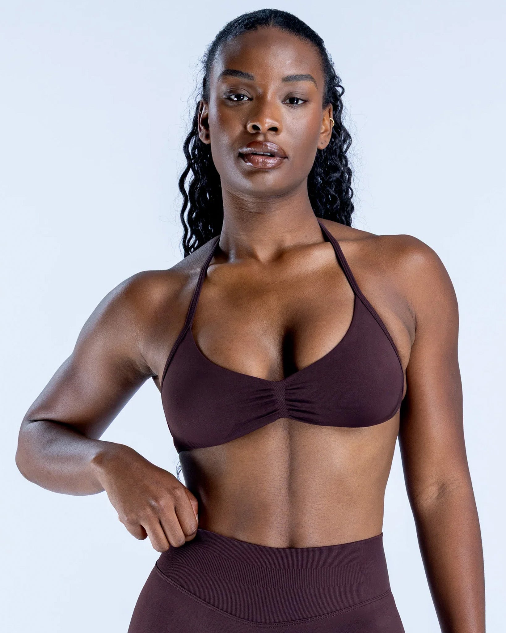 Top Sujetador Deportivo Halter Mujer con Espalda Descubierta - YJ332