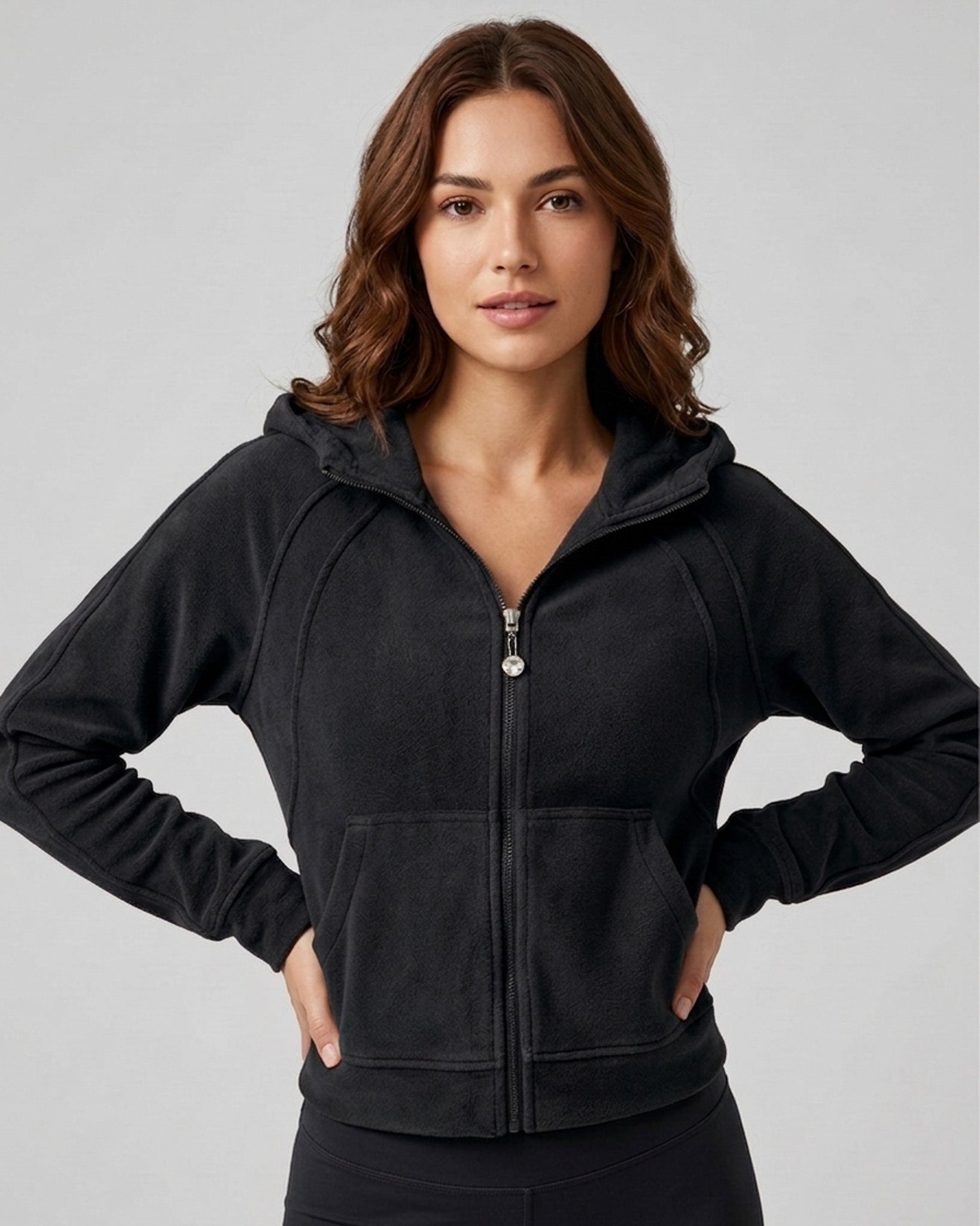 Chaqueta Oversize Con Cierre Gorro Tendencia Calidad Pro - LQ1002
