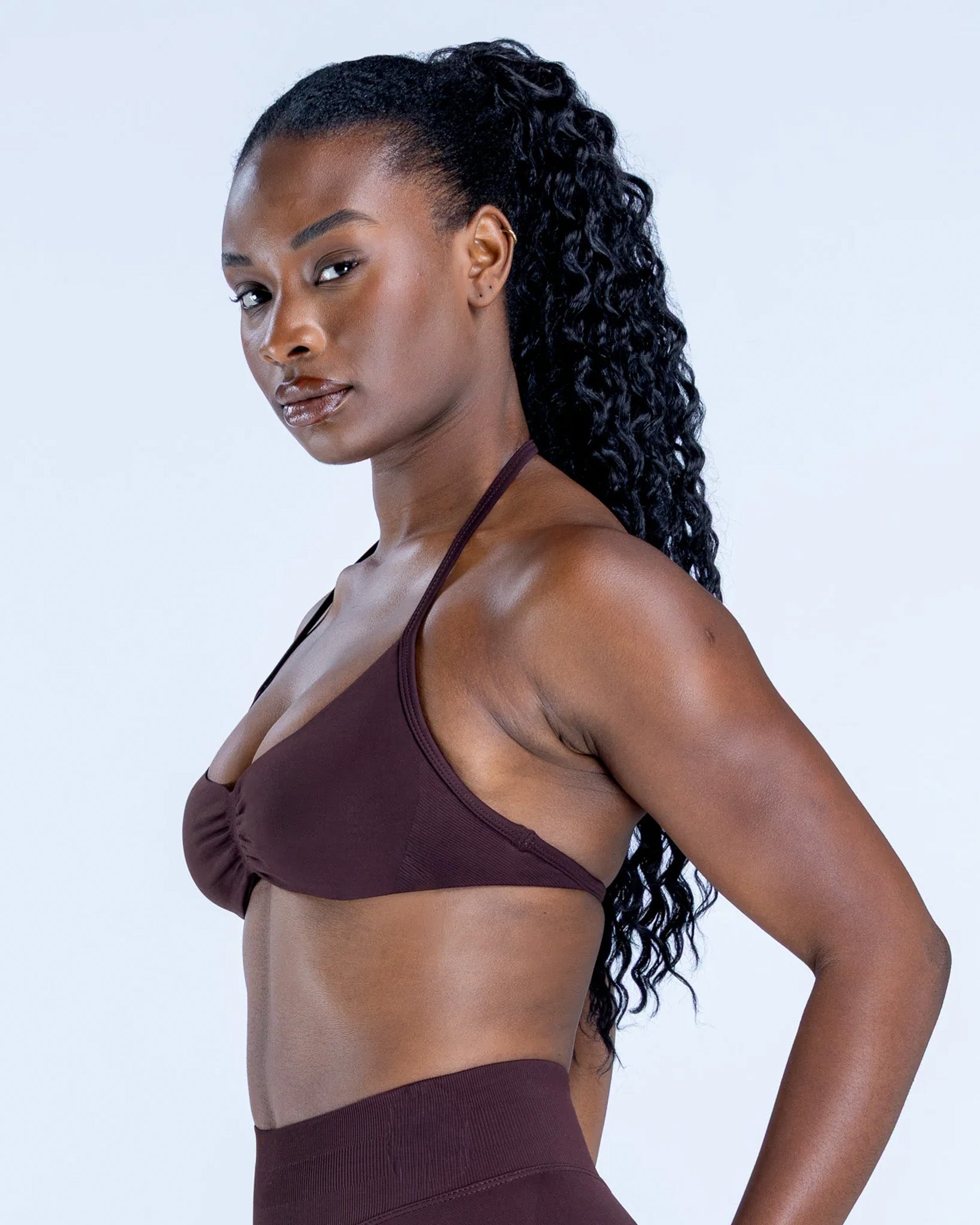 Top Sujetador Deportivo Halter Mujer con Espalda Descubierta - YJ332
