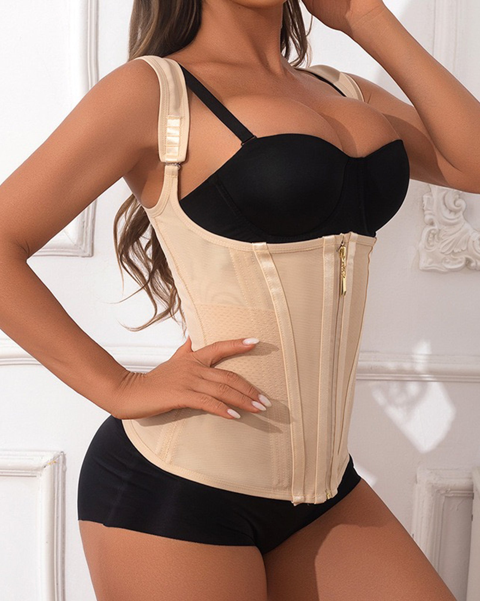 Faja Chaleco Moldeadora Calidad Superior: Reduce y Corrige - QS1043