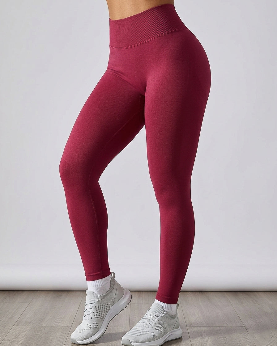 Calza Deportiva Premium Seamless Pretina Alta Levanta Cola - YJ324