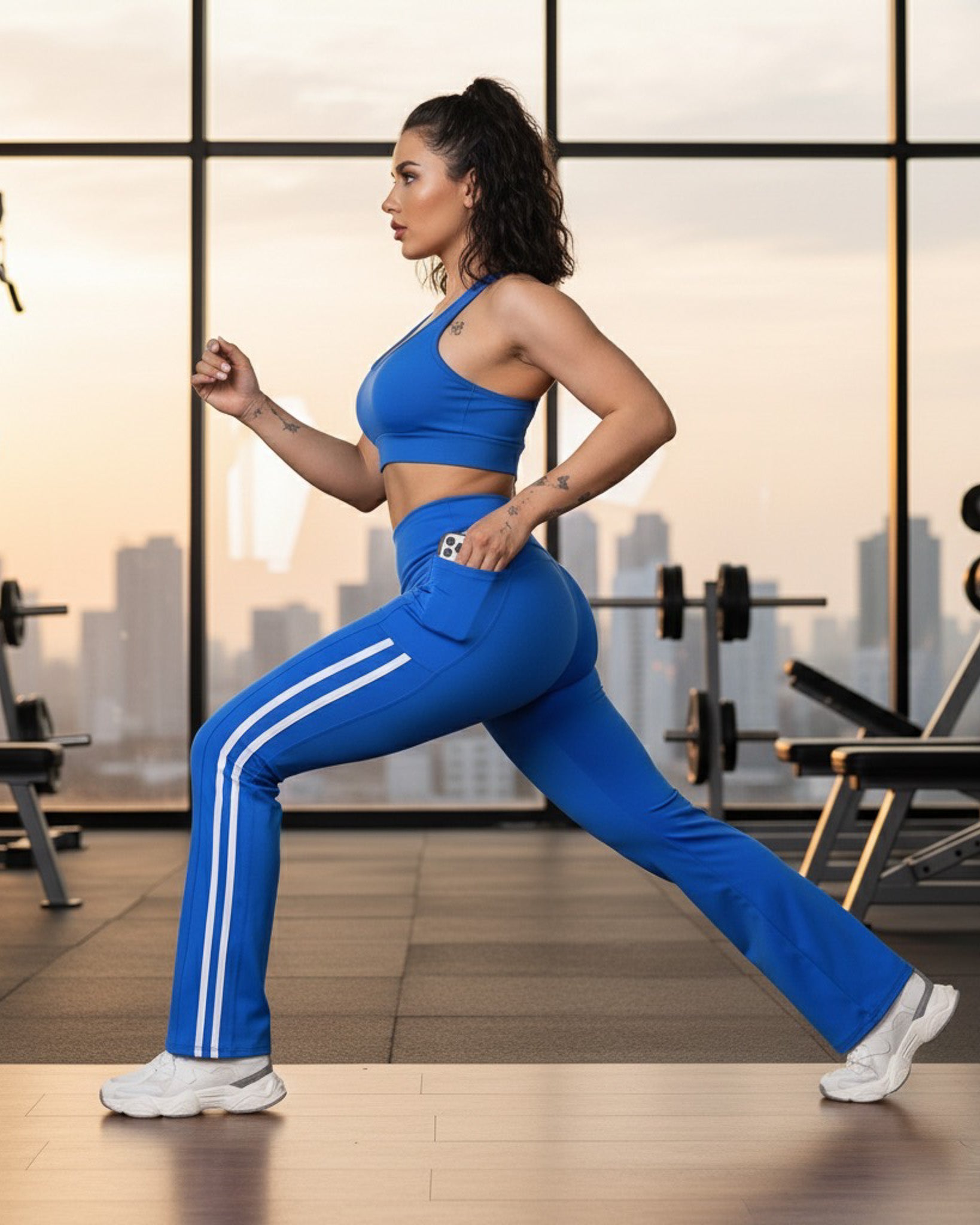 Calza Flare Premium con Bolsillos Laterales - A343