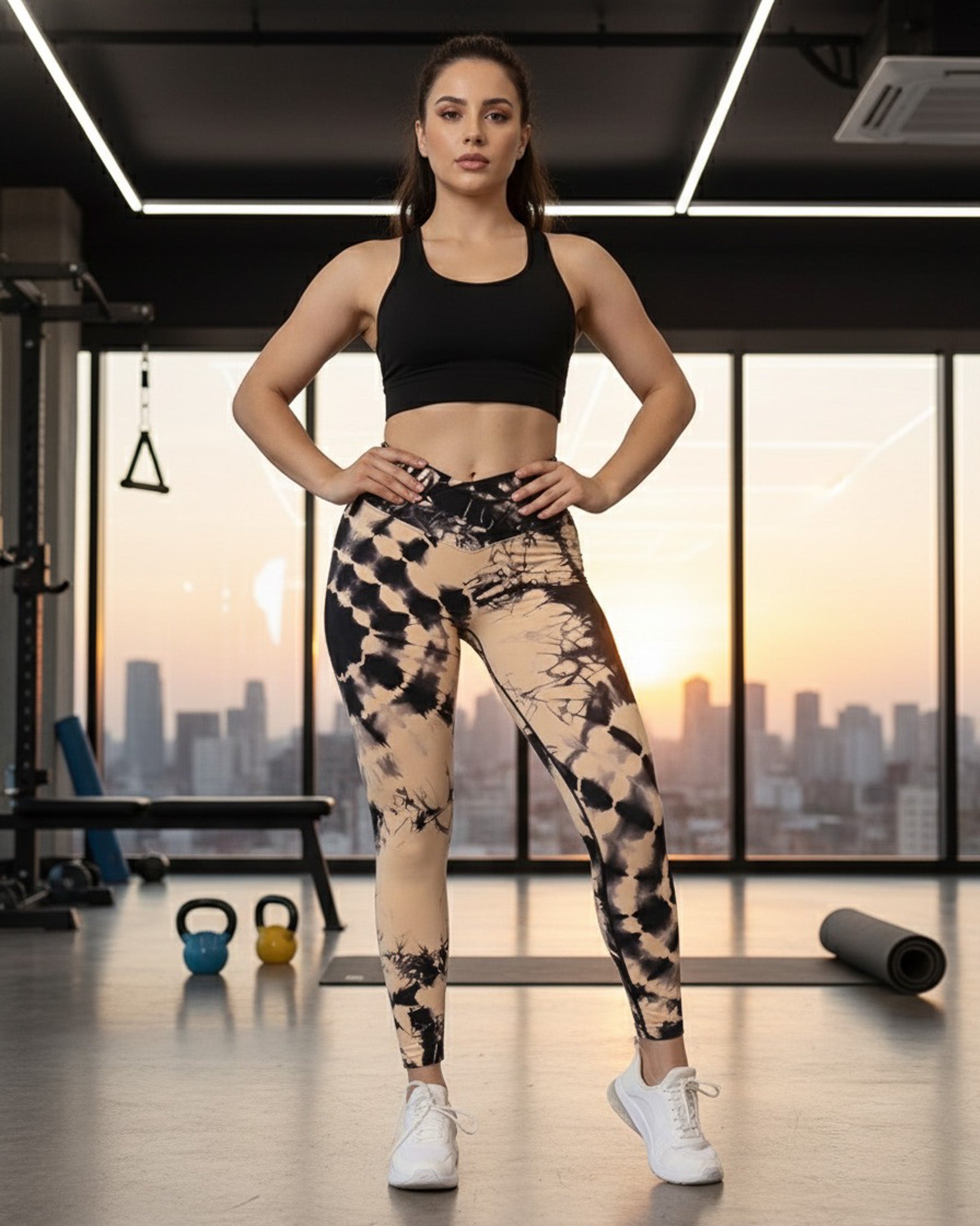 Calza Mandala Doble Levanta Cola - Pretina Cruzada Bx106