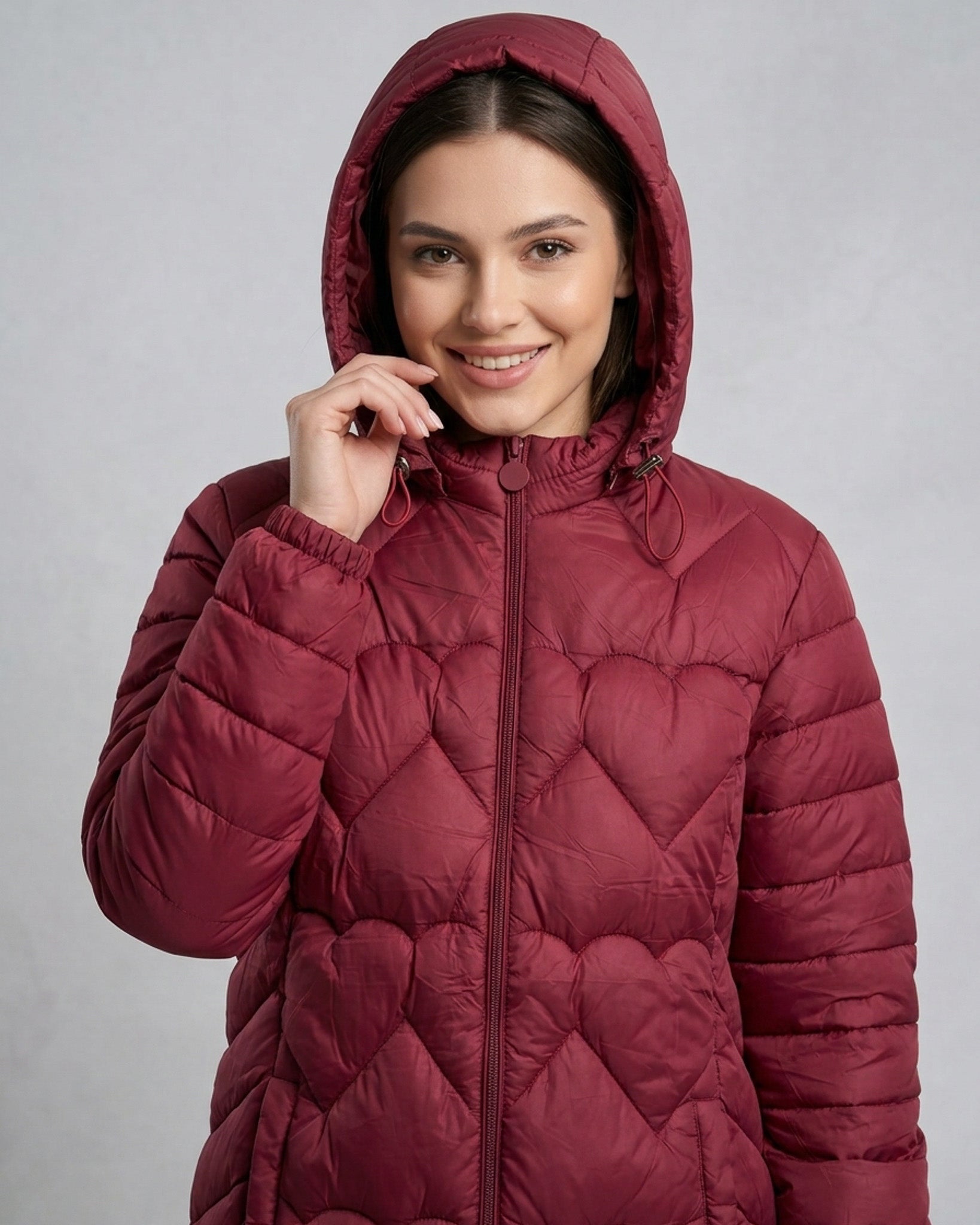 Parka Acolchada Texturizada: Abrigo Superior y Calce Top - EXU1601