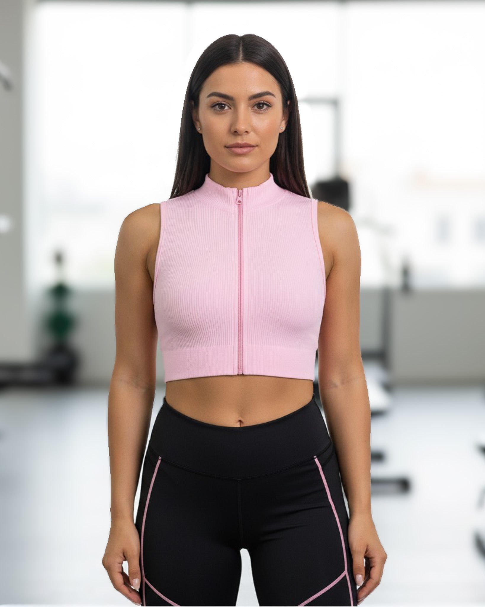 Peto Top Deportivo mujer con cierre - YJ179