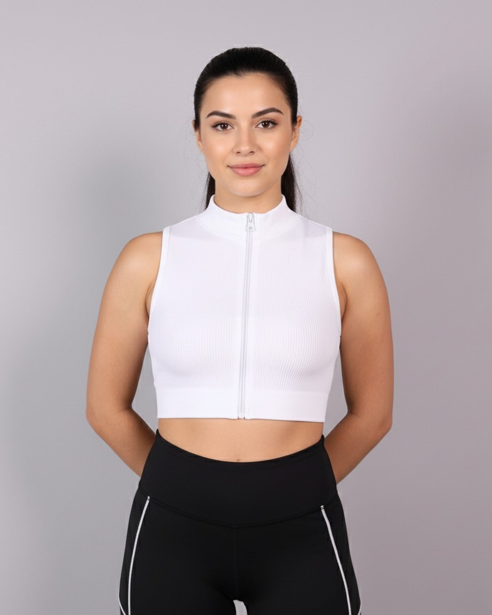 Peto Top Deportivo mujer con cierre - YJ179