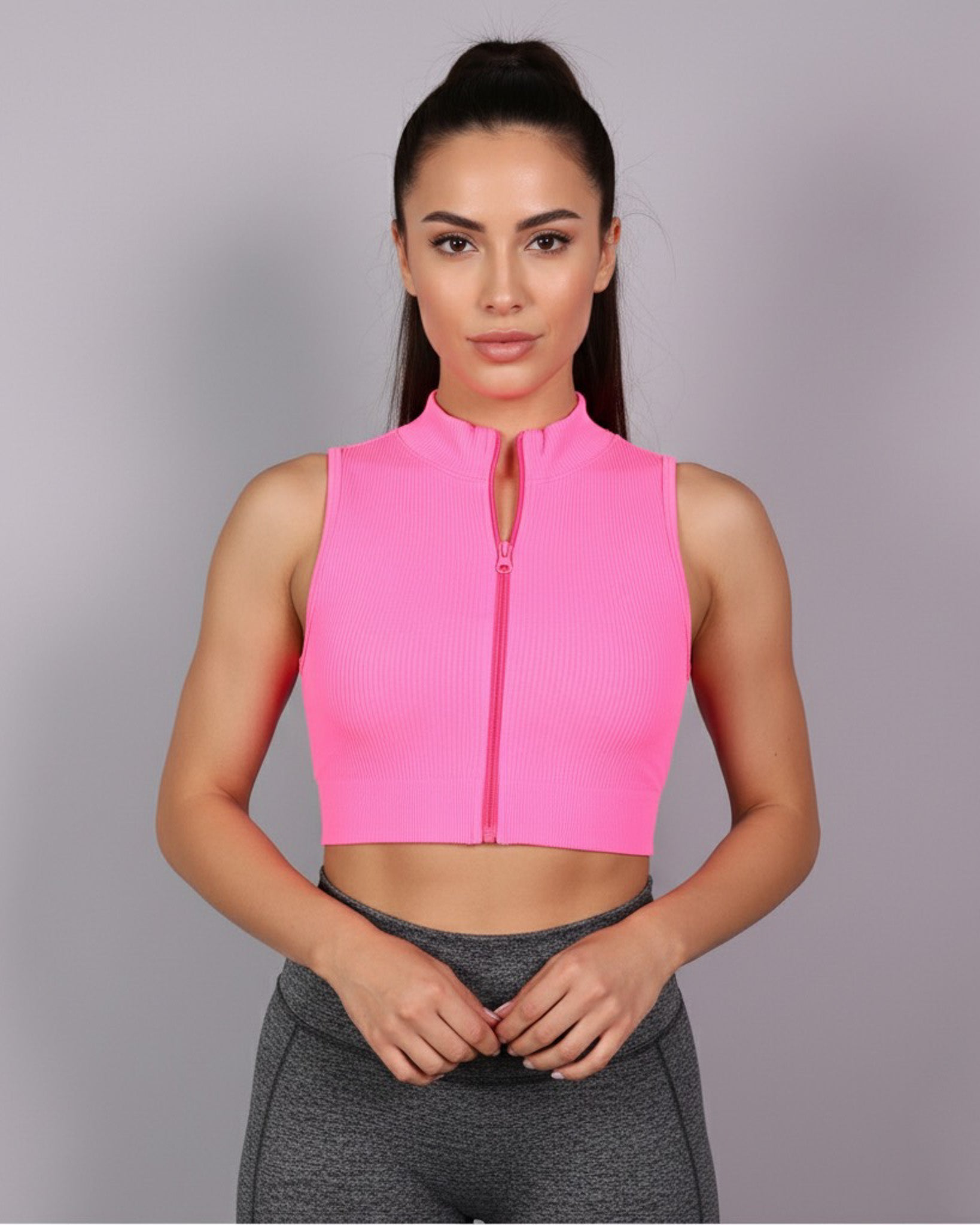 Peto Top Deportivo mujer con cierre - YJ179