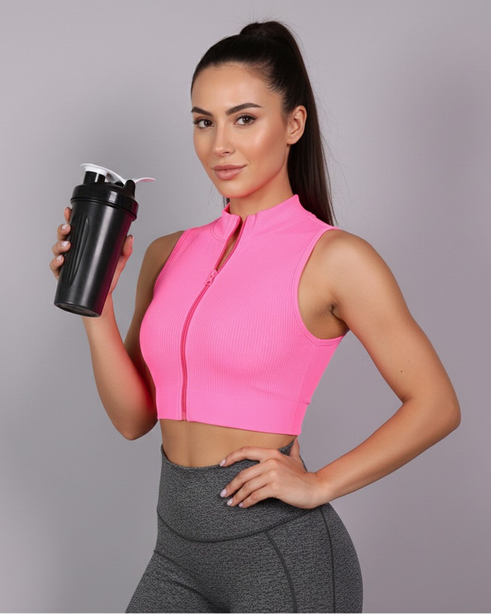 Peto Top Deportivo mujer con cierre - YJ179