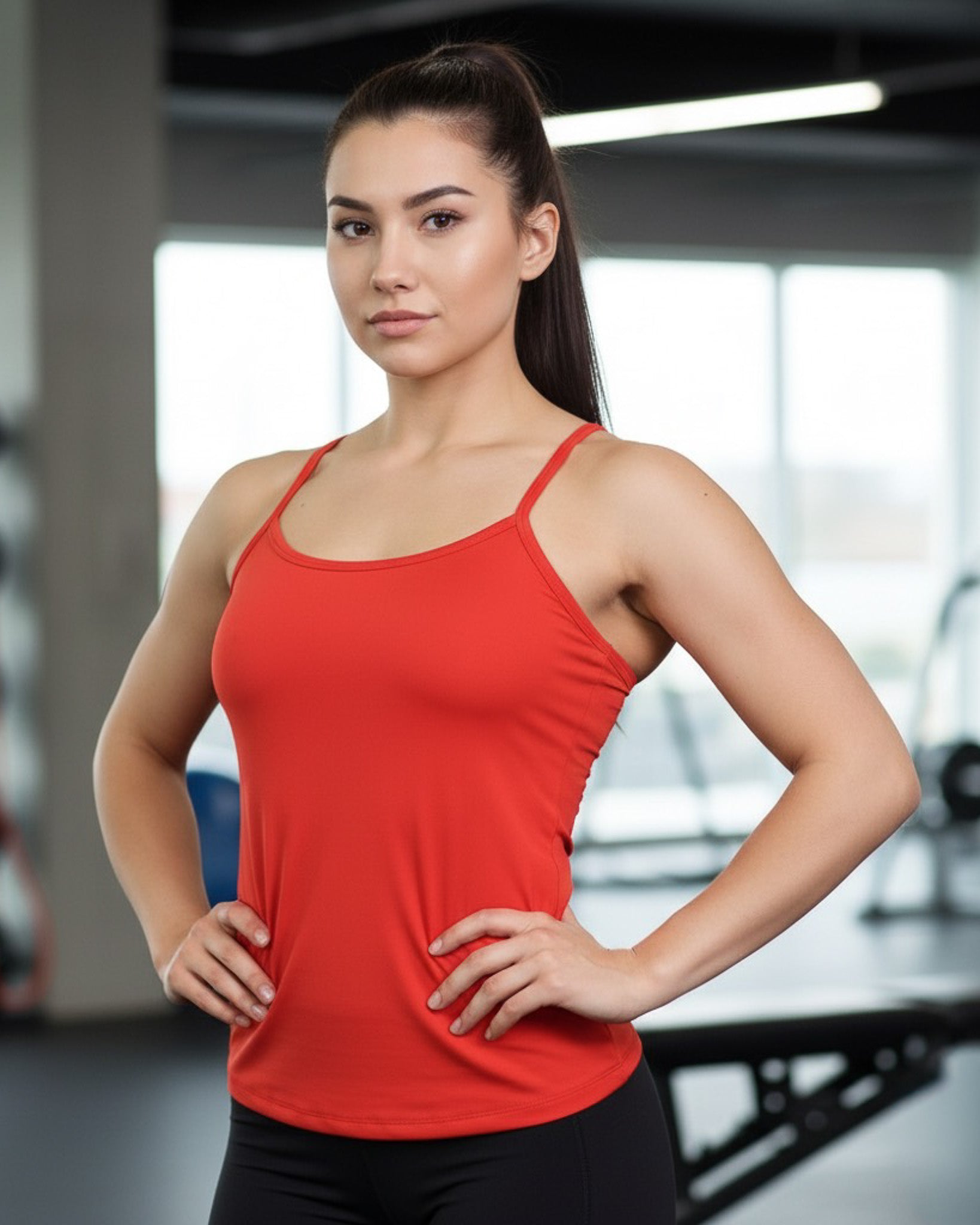 Polera Top De Mujer Sin Mangas Fibra Bambú