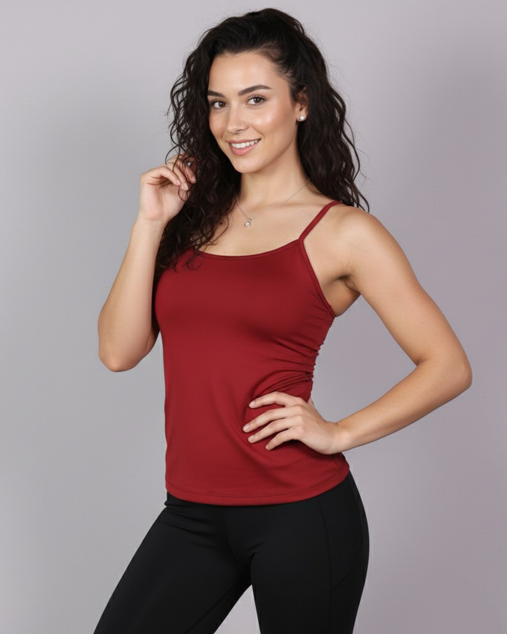 Polera Top De Mujer Sin Mangas Fibra Bambú