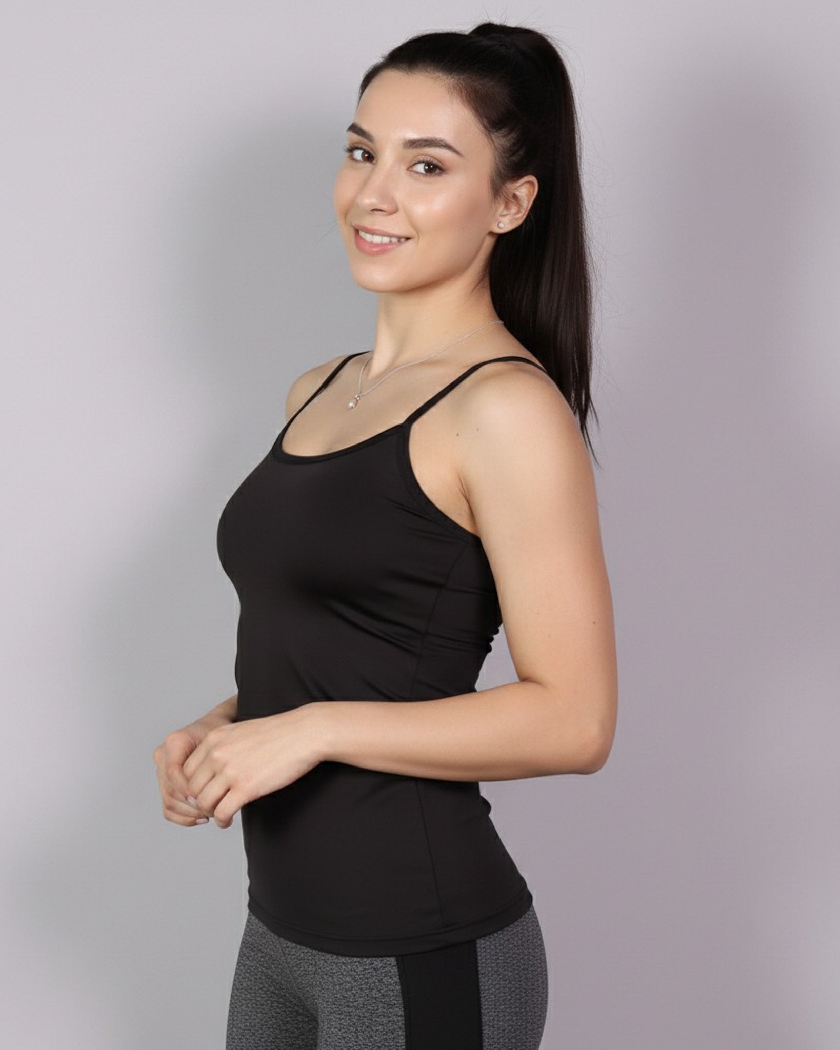 Polera Top De Mujer Sin Mangas Fibra Bambú