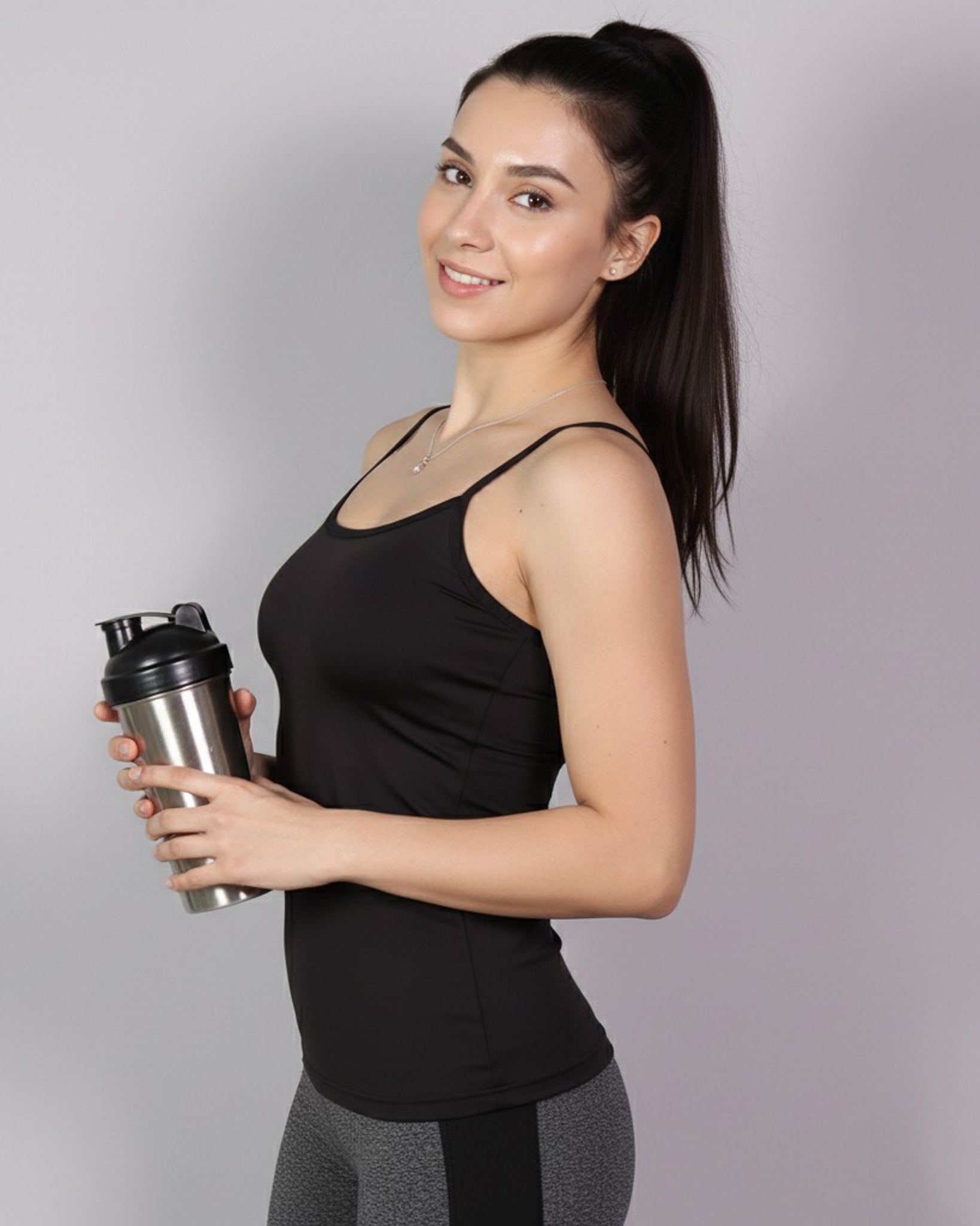 Polera Top De Mujer Sin Mangas Fibra Bambú