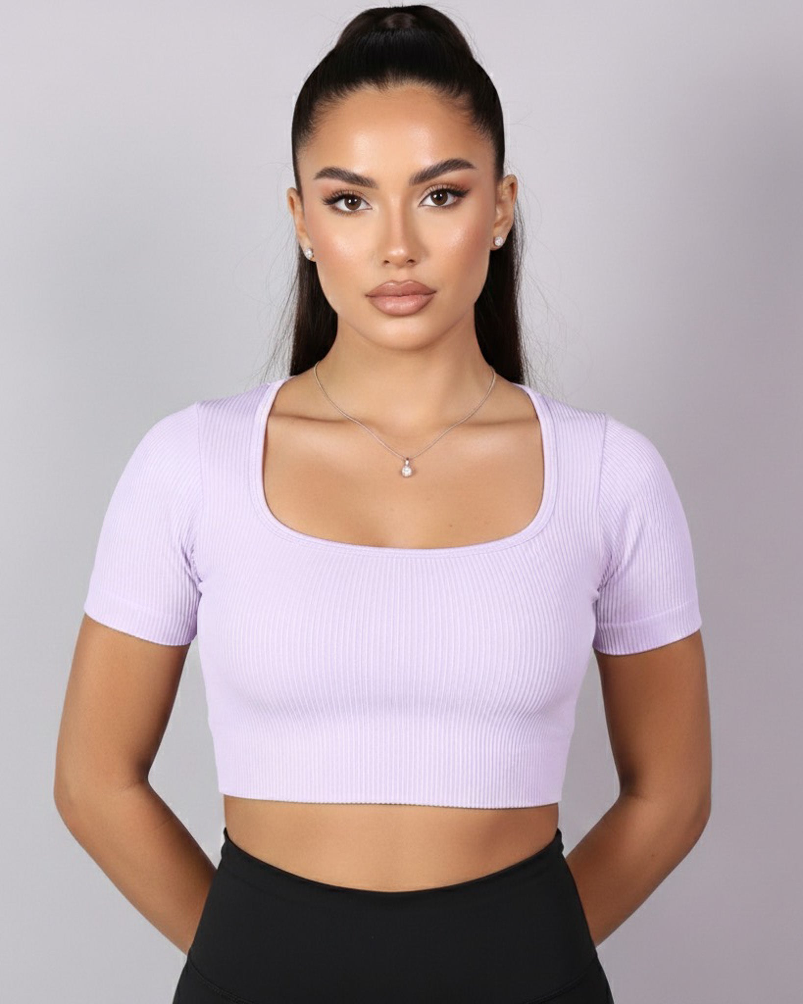 Top Camiseta Deportiva Manga Corta Acanalado Premium Yj195