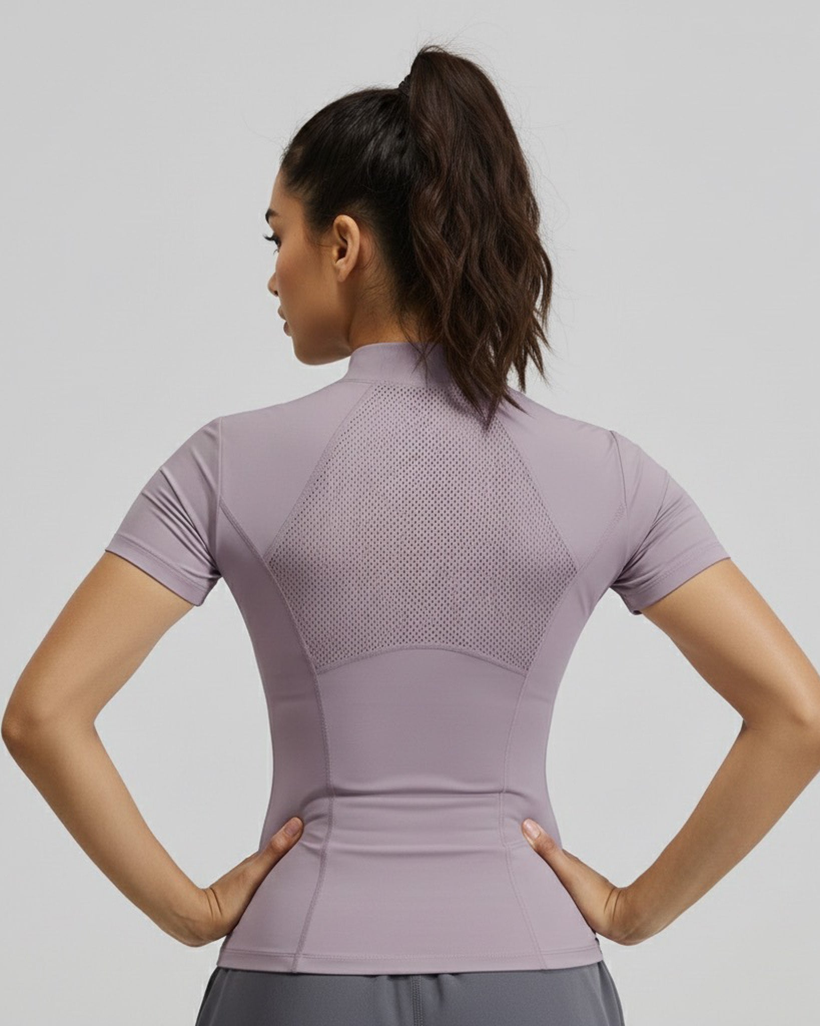 Polera Deportiva Antitranspirante con Cierre Delantero - JYT015