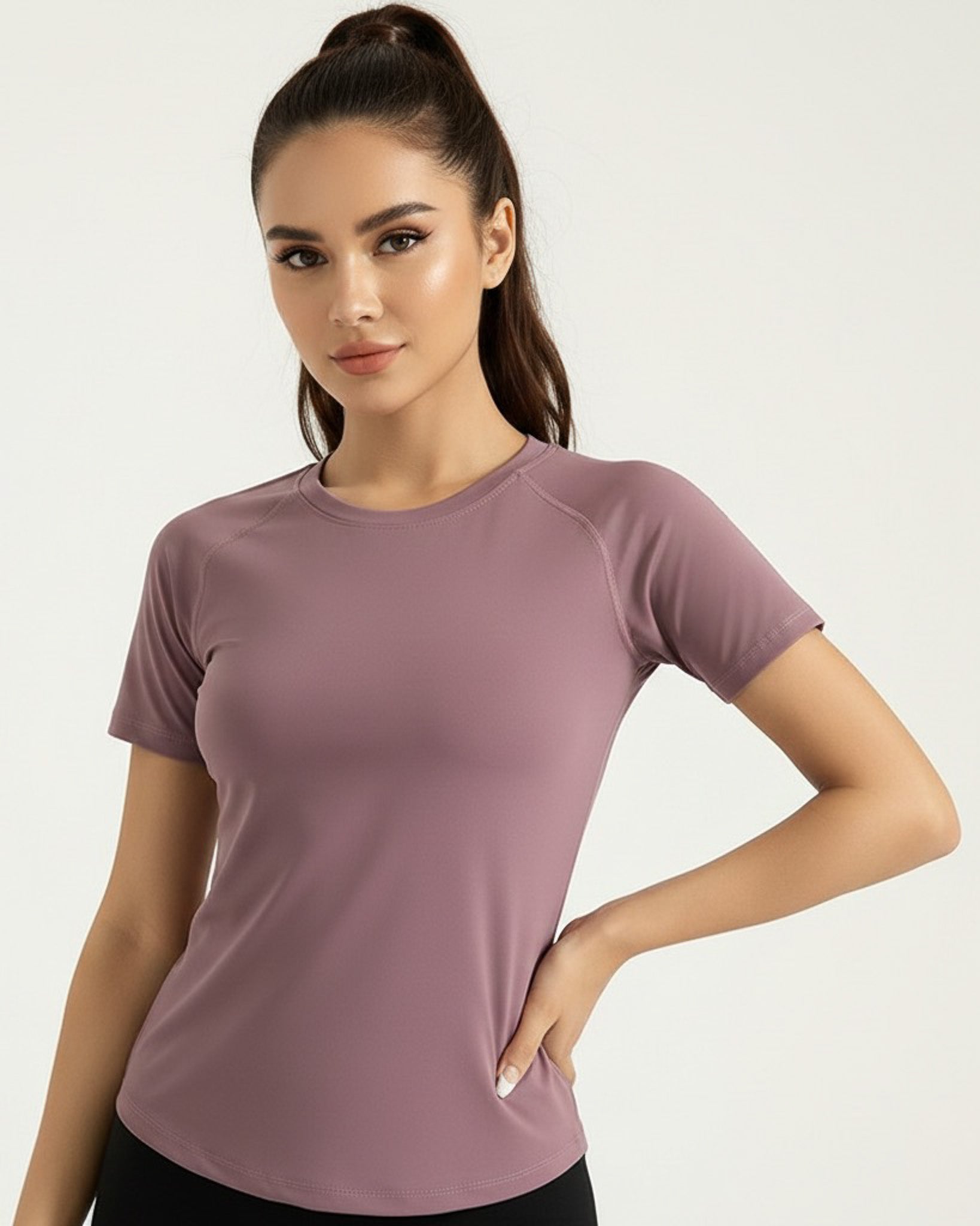 Polera Clasica Mujer Mangas Cortas Con Detalle Espalda - JYT019
