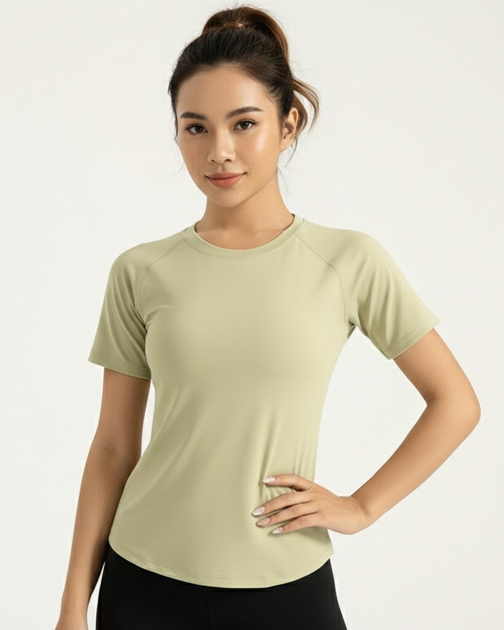 Polera Clasica Mujer Mangas Cortas Con Detalle Espalda - JYT019