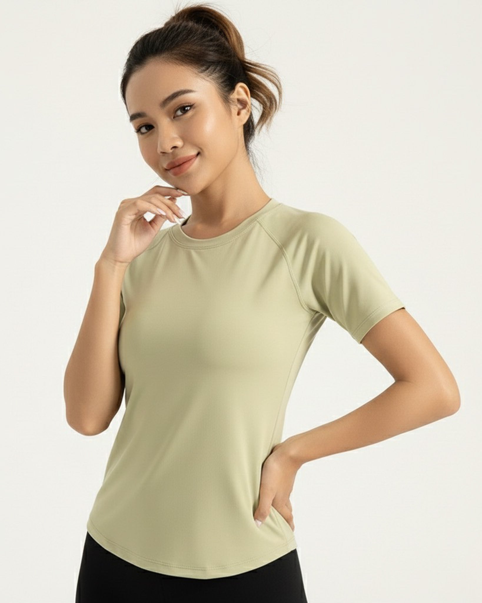 Polera Clasica Mujer Mangas Cortas Con Detalle Espalda - JYT019