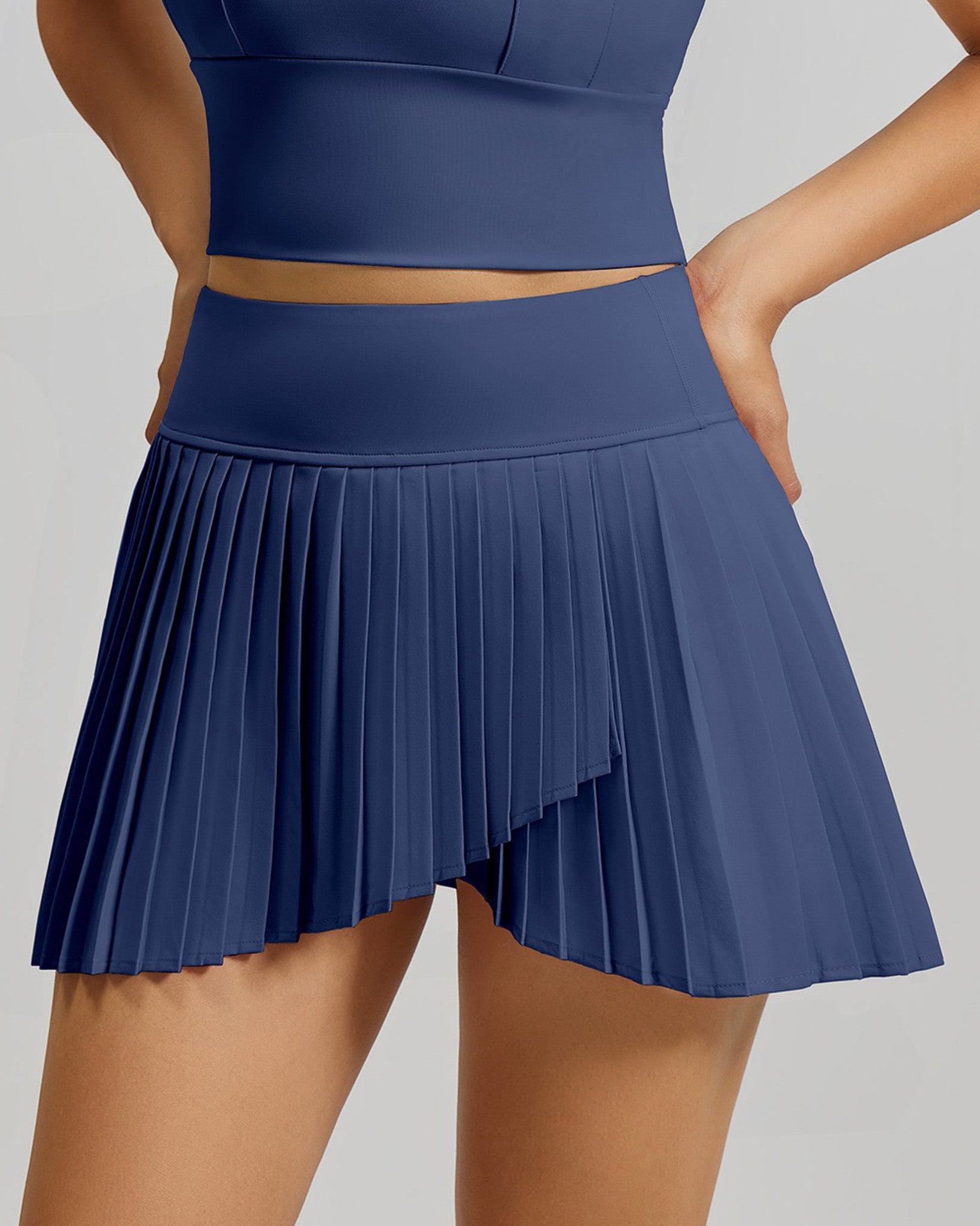 Falda Short Deportiva Cruzada Con Tablas Fitness Gym - JYT053