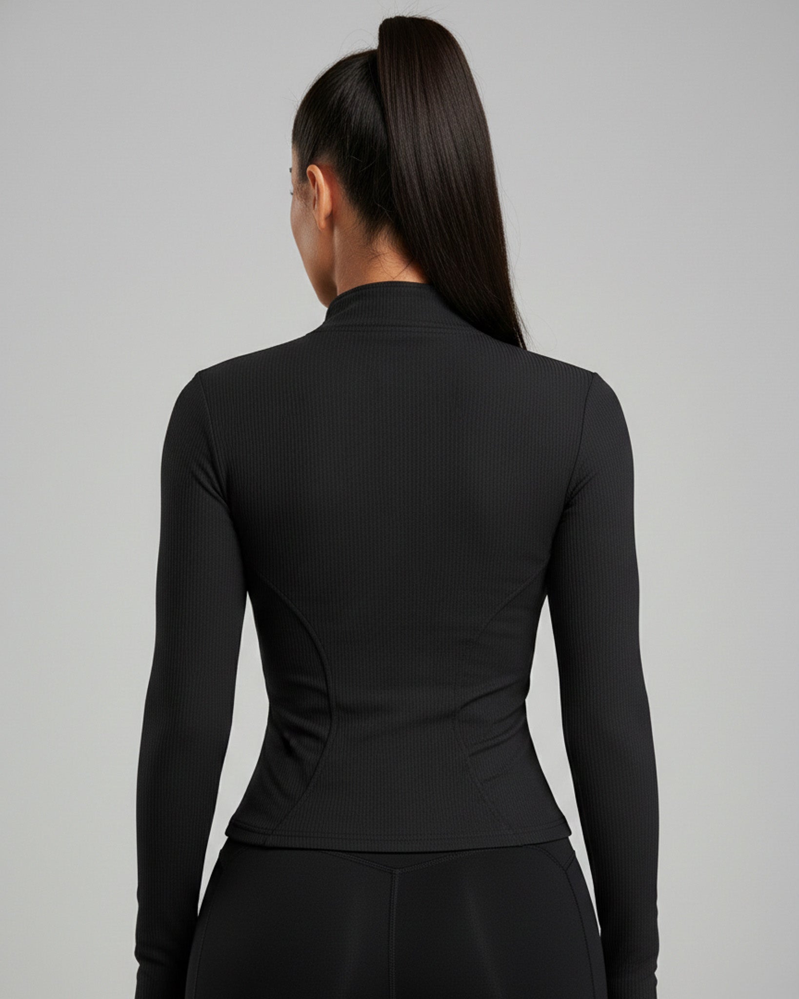 Chaqueta Deportiva Mujer Ajustada Manga Larga Fitness - JC527030