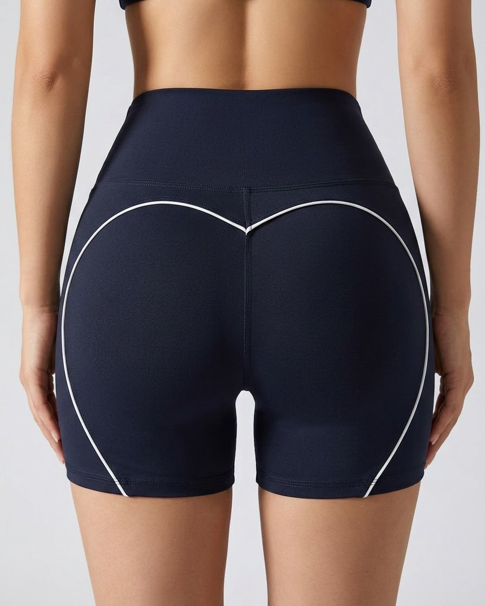 Short Mujer Levanta Cola Con Lineas Blancas Moldeadora Pro - A347