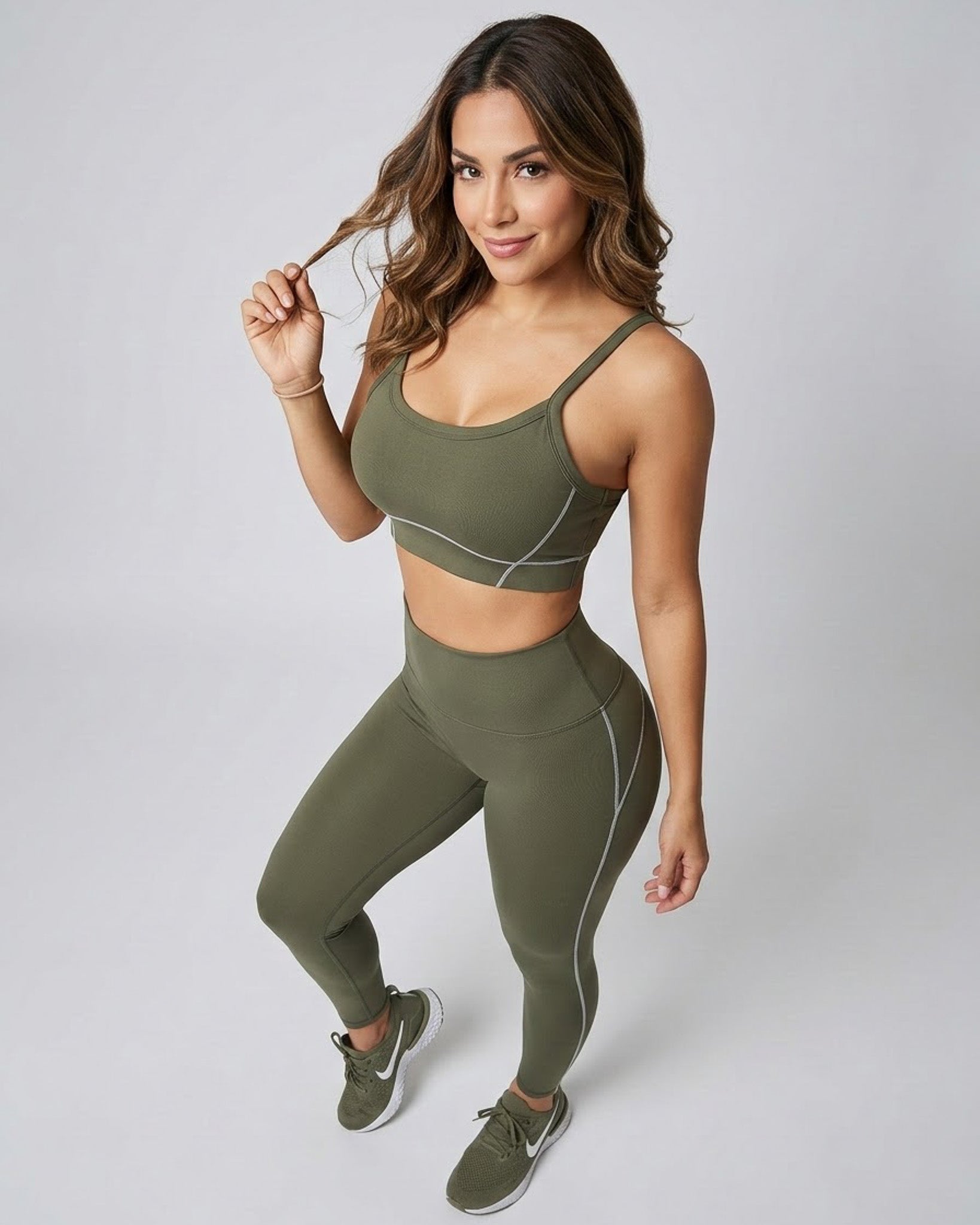 Set viral 3 piezas Chaqueta Peto y Calza Efecto Moldeador - ZL011