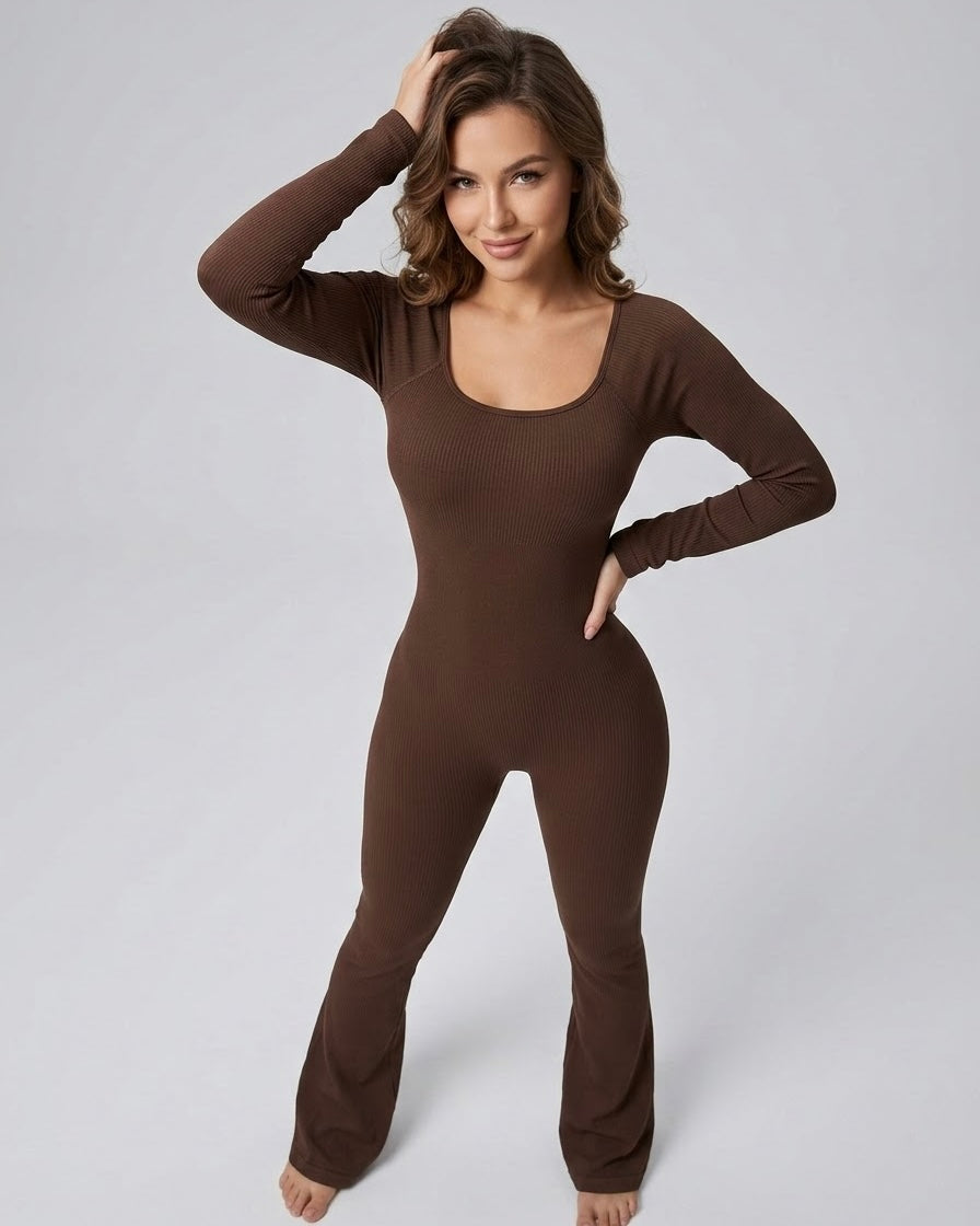 Enterizo Deportivo For Mujer Flare con Push Up Seductor - YJ308